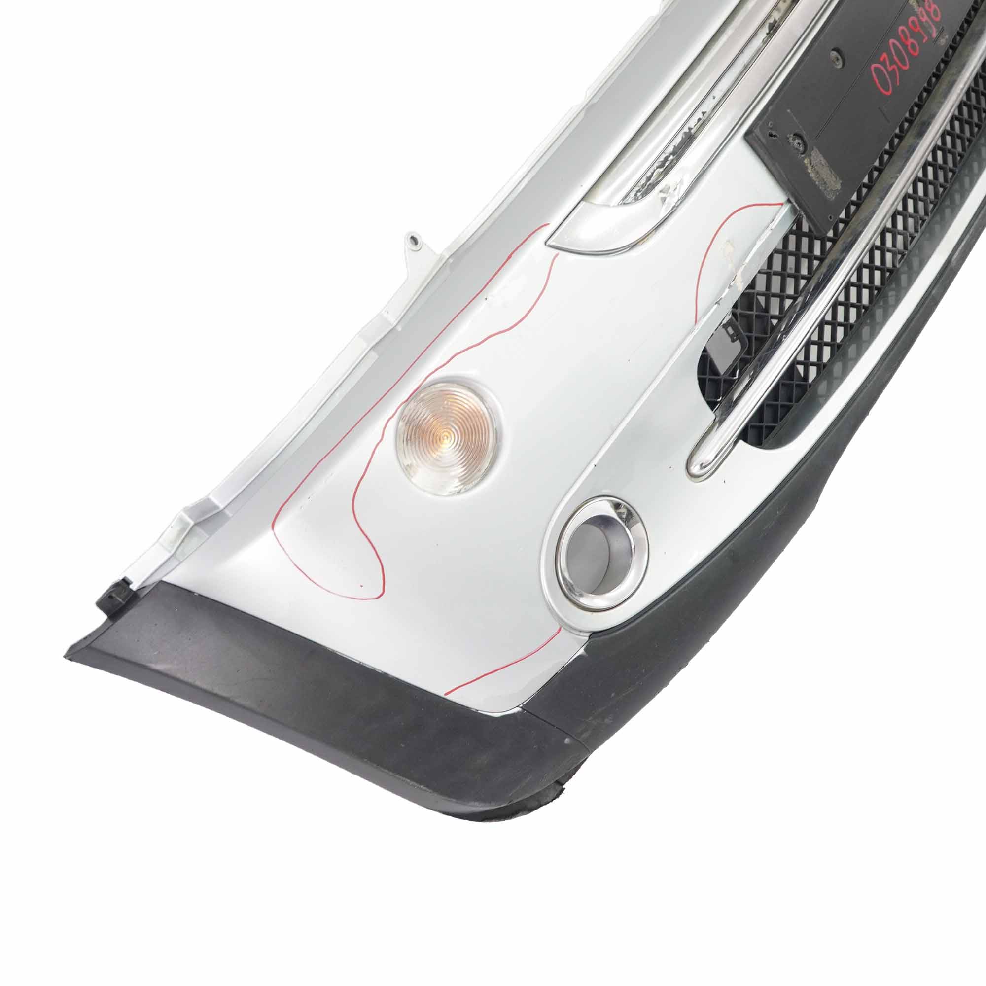 Mini R50 R52 Front Bumper Complete Trim Panel Pure Silver Metallic - 900