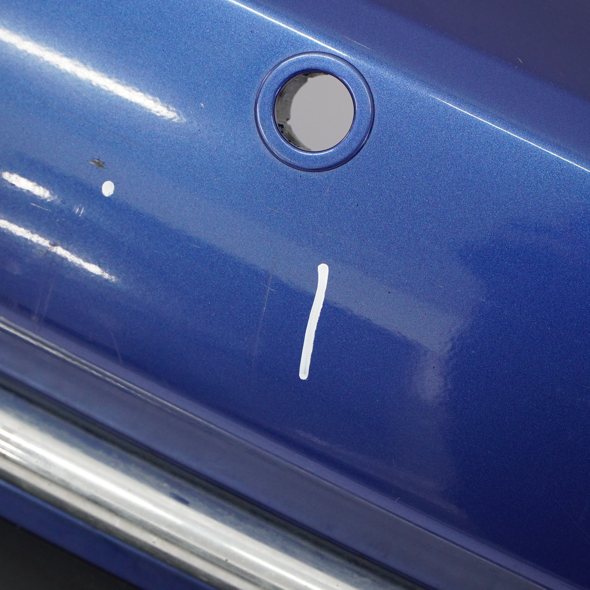 Mini R52 Cabrio Rear Bumper Covering Panel PDC Lightning Blue - A63