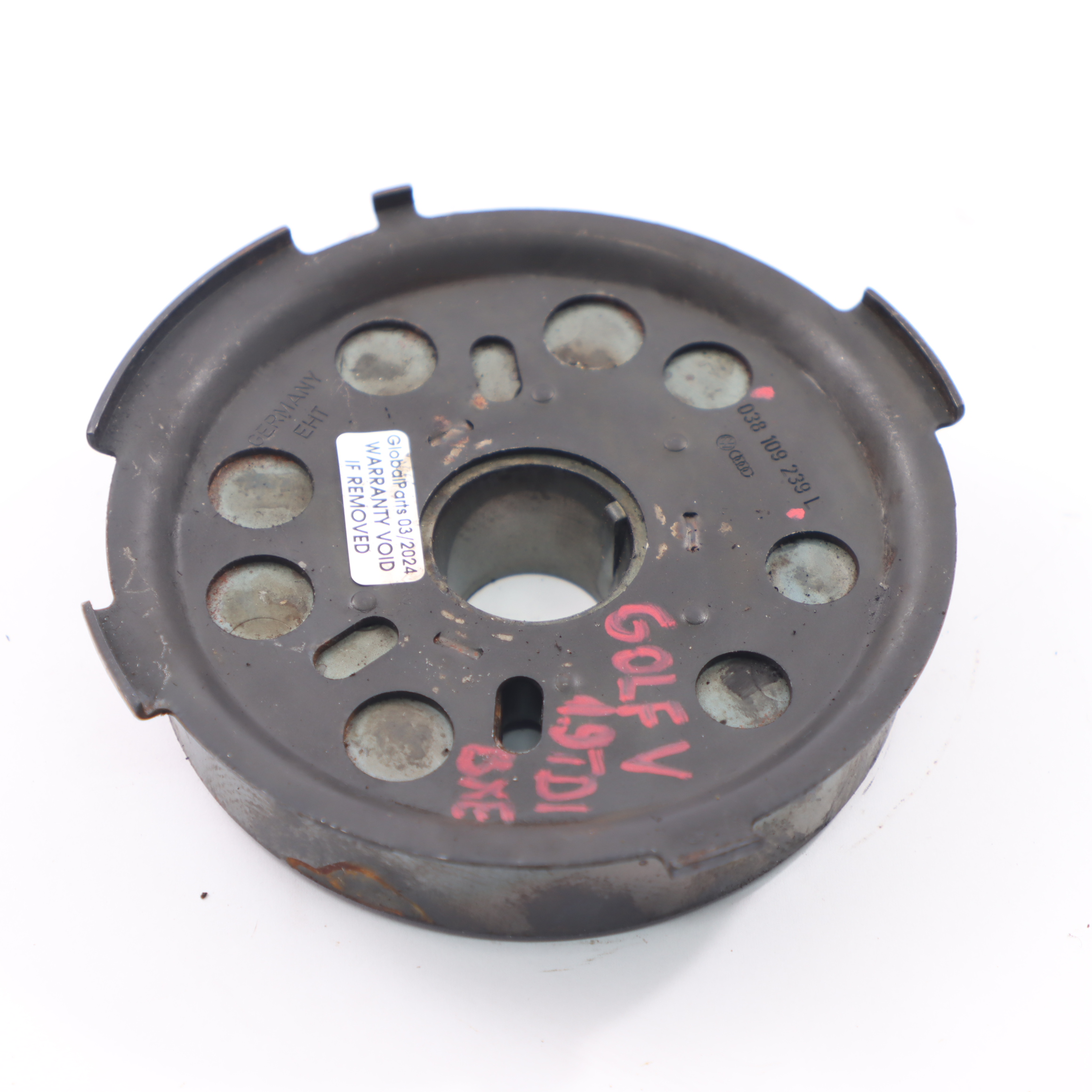 Volkswagen Golf MK5 1.9 Tdi Diesel Engine BXE Camshaft Pulley Hub 038109239l