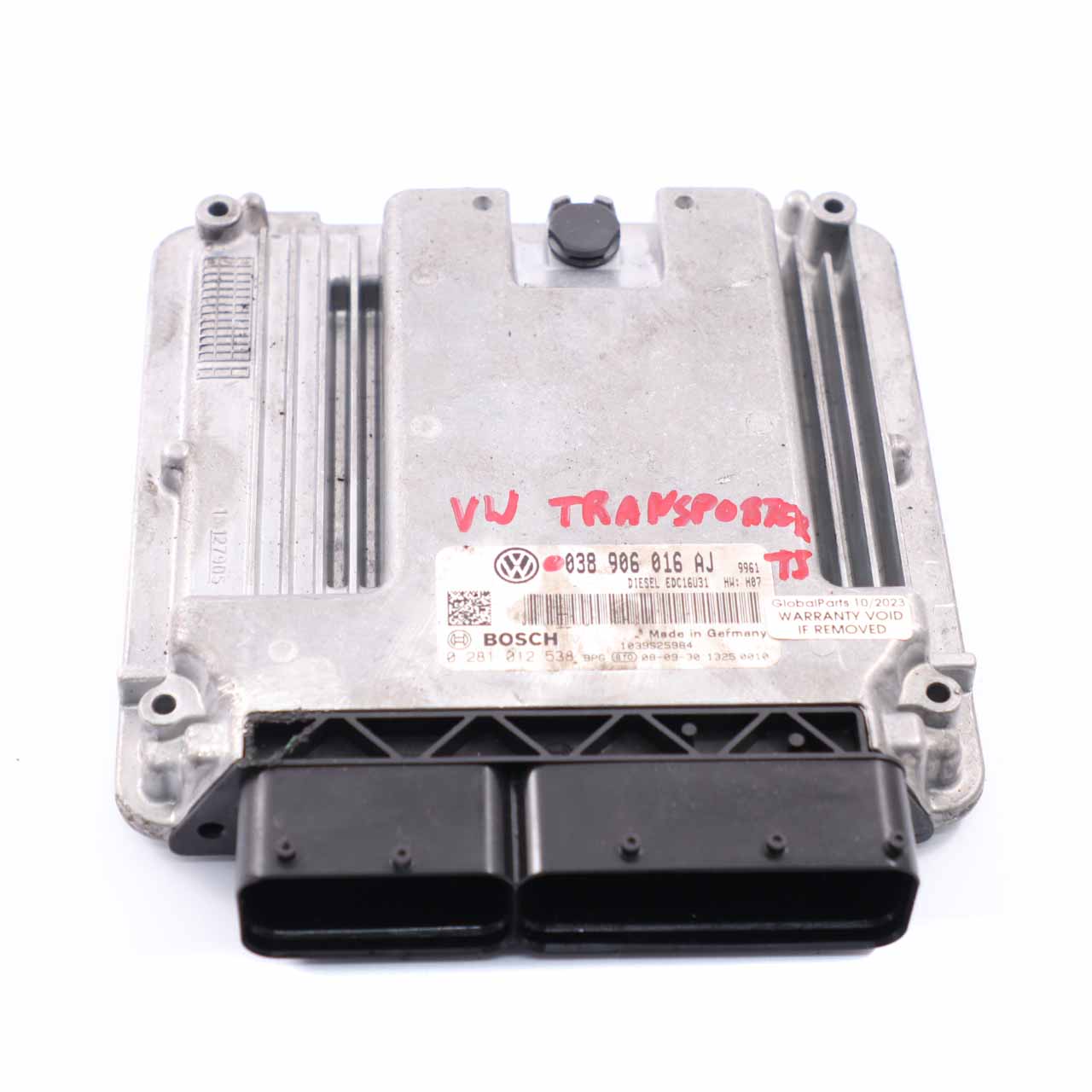 VW Volkswagen Transporter T5 1.9 TDI Diesel Engine Control Unit ECU 038906016AJ