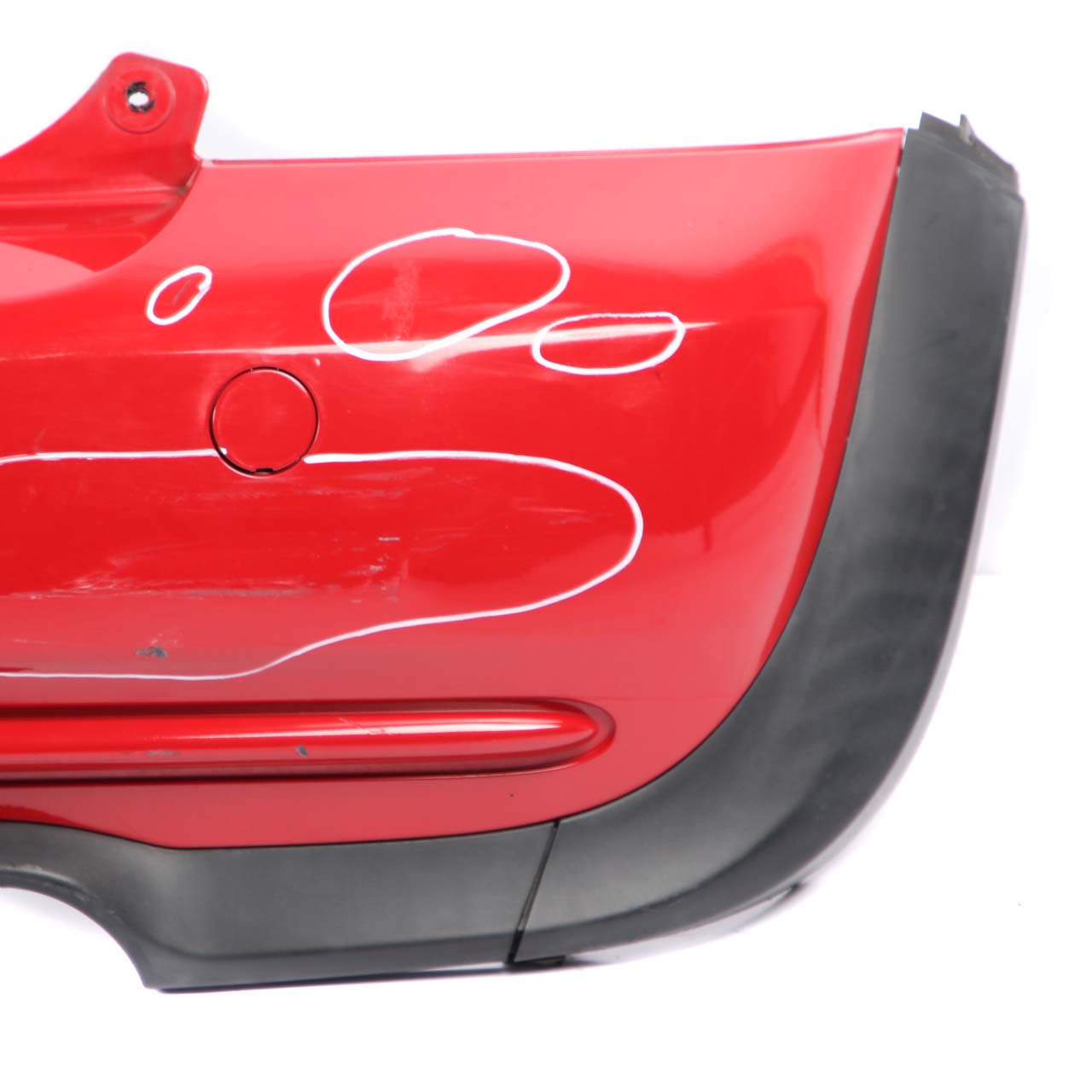 Mini Cooper R50 Complete Rear Bumper Trim Panel Chili Red - 851