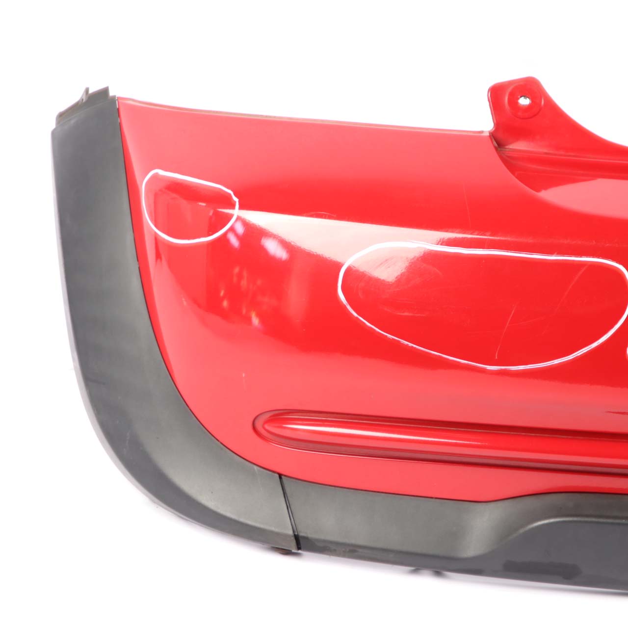 Mini Cooper R50 Complete Rear Bumper Trim Panel Chili Red - 851