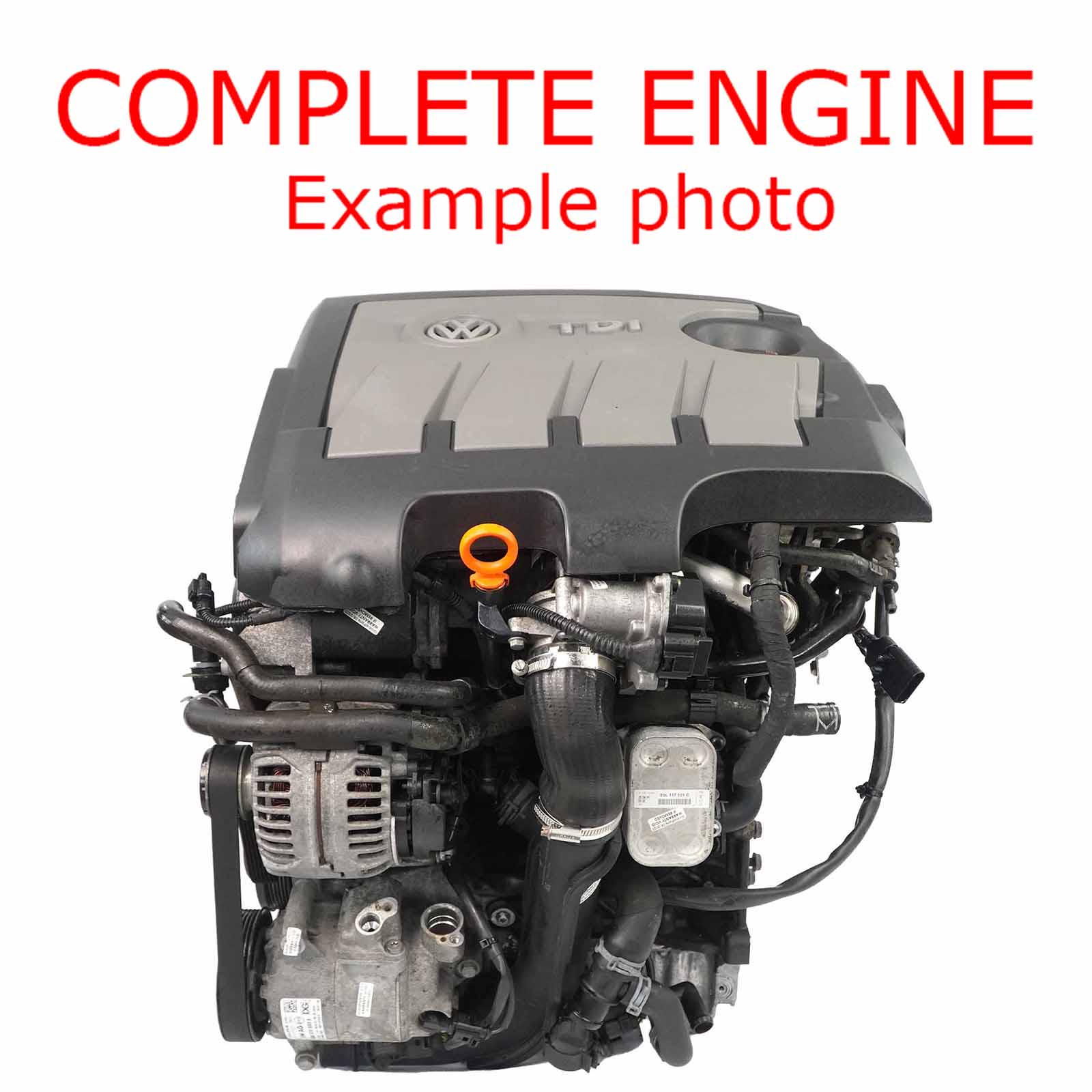 VW Volkswagen Caddy 1.6 TDI 102HP Bare Engine CAYD with 47k miles, WARRANTY