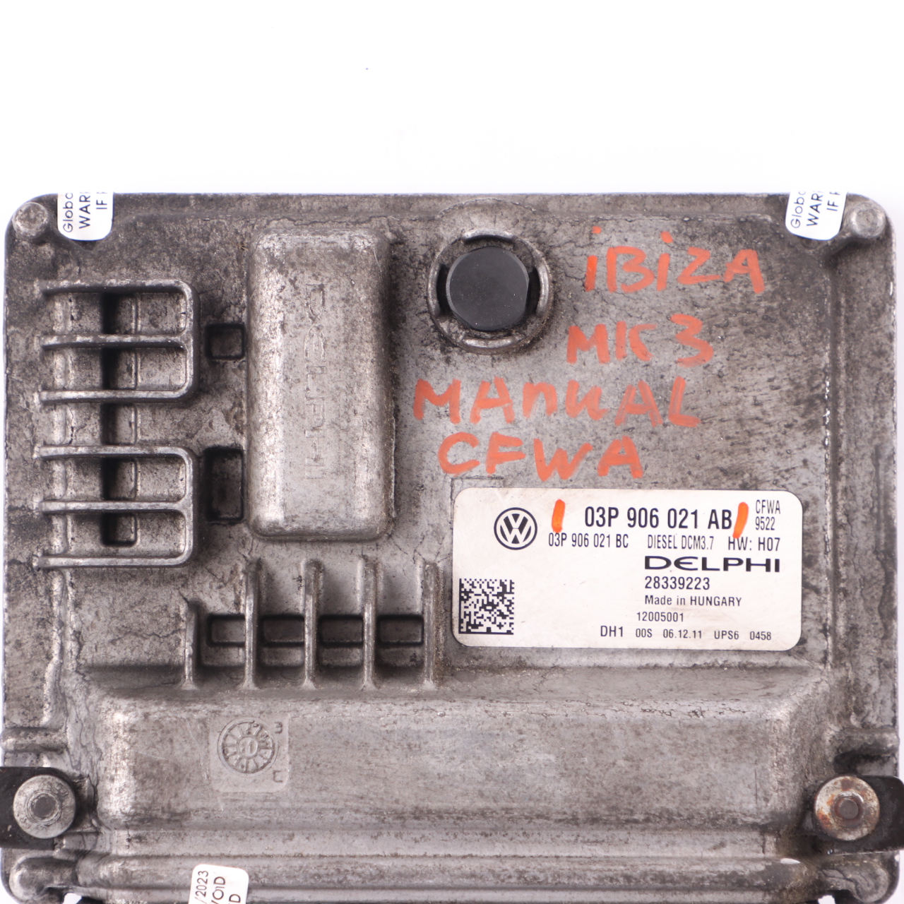 Seat Ibiza 1.2 TDI CFWA Engine Unit Module ECU Manual 03P906021AB