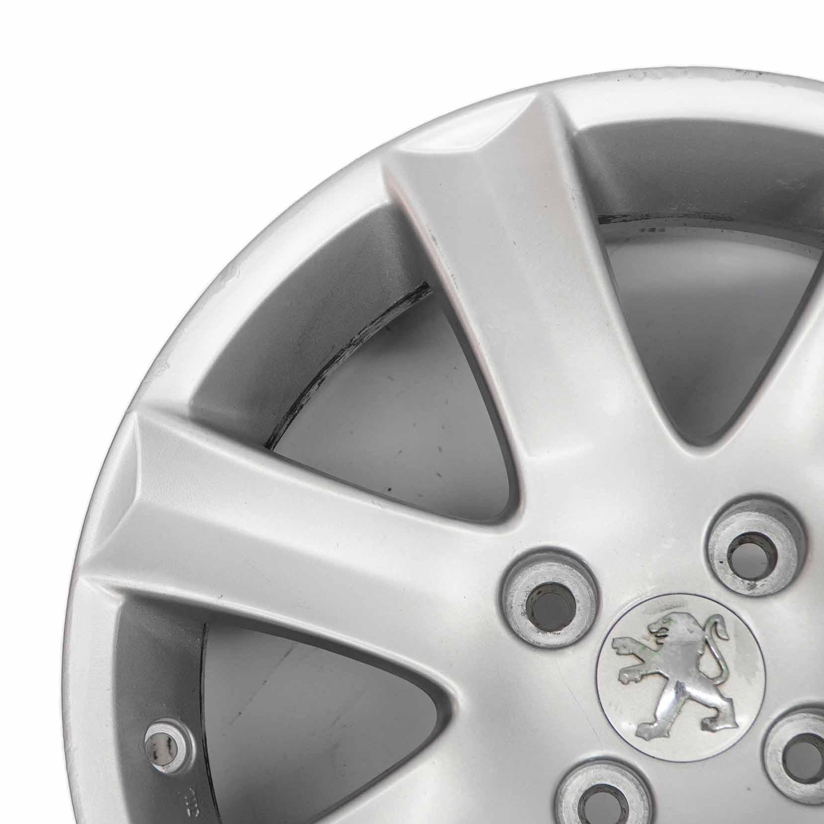 Peugeot 207 Silver Wheel Alloy Rim 16" 6J ET:27 04322X