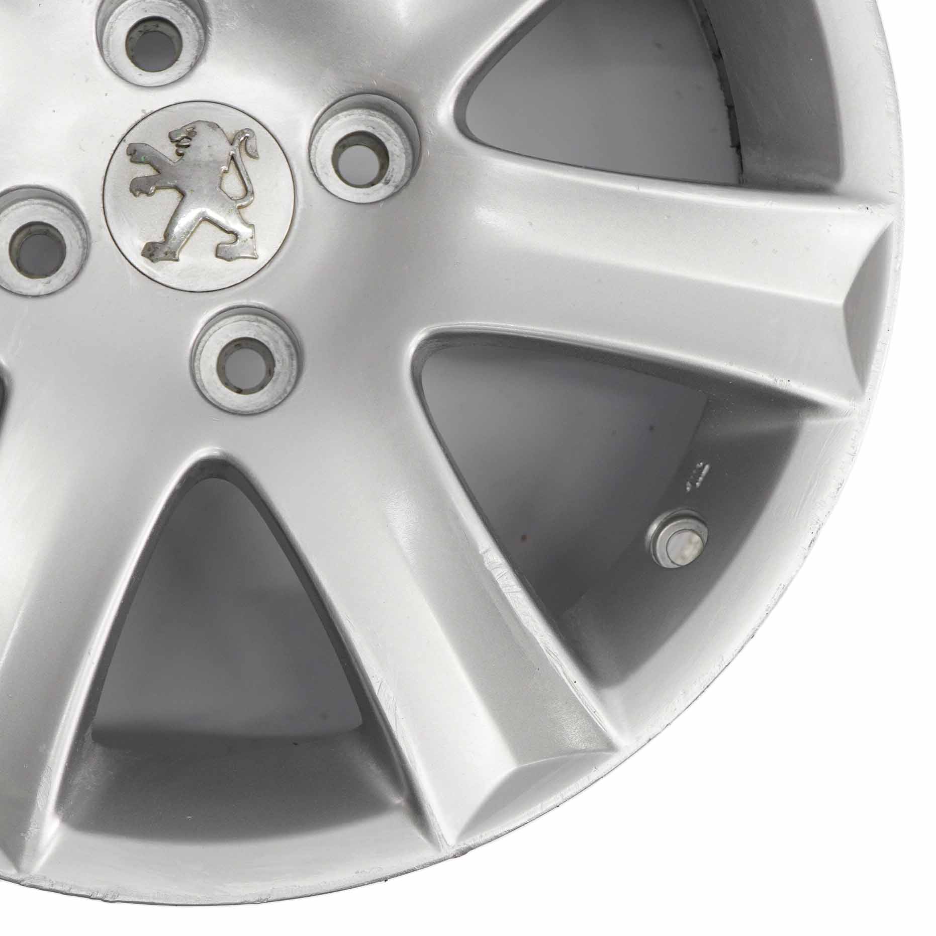 Peugeot 207 Silver Wheel Alloy Rim 16" 6J ET:27 04322X