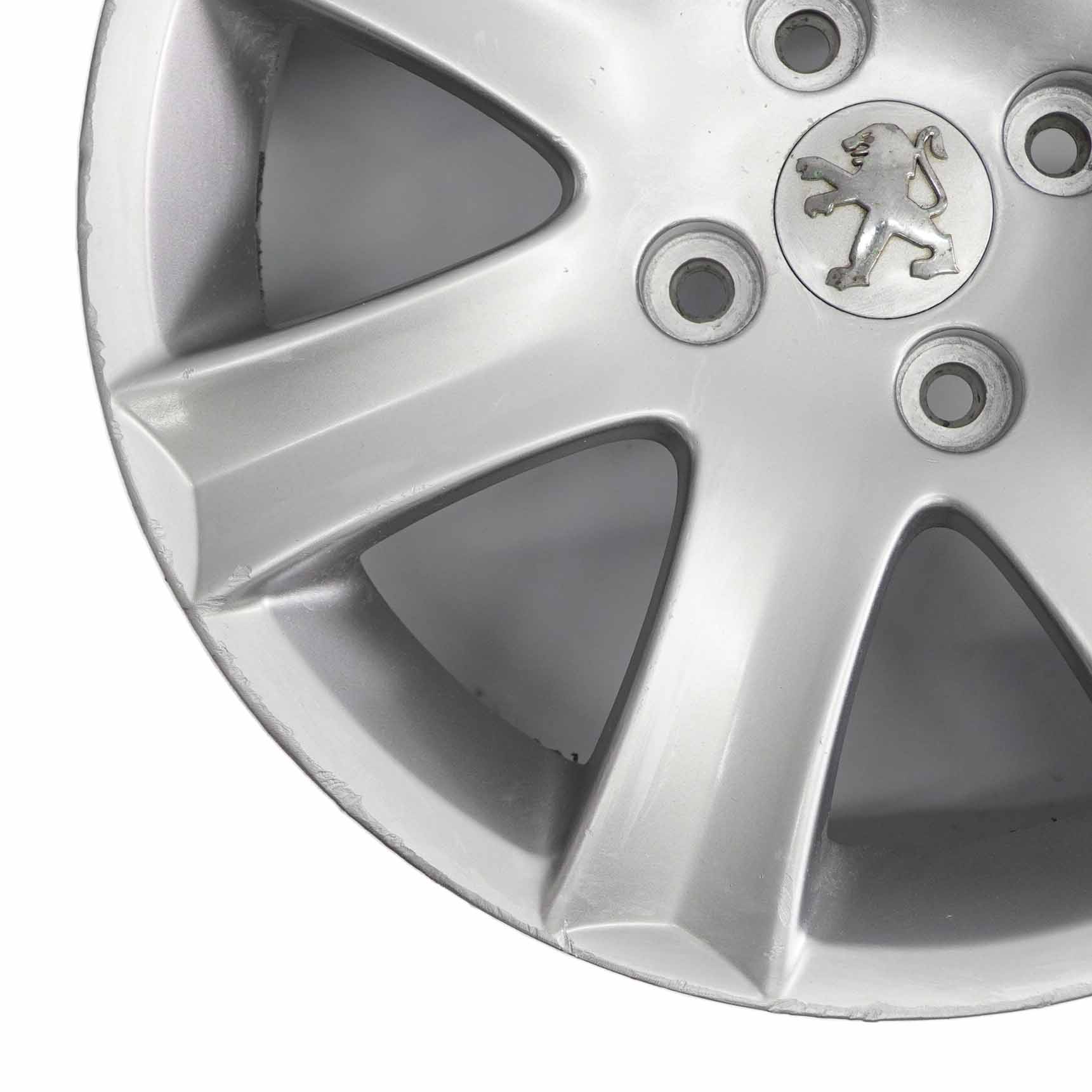 Peugeot 207 Silver Wheel Alloy Rim 16" 6J ET:27 04322X