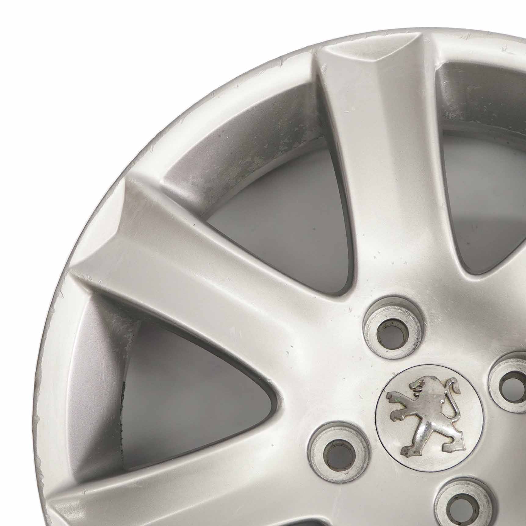 Peugeot 207 Silver Wheel Alloy Rim 16" 6J ET:27 04322X