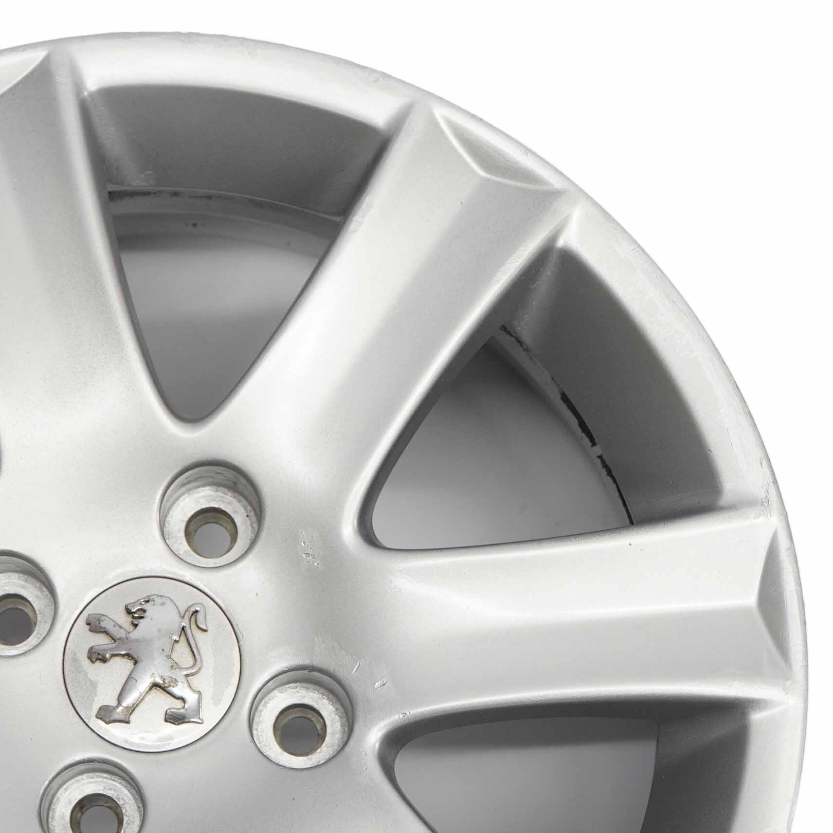 Peugeot 207 Silver Wheel Alloy Rim 16" 6J ET:27 04322X