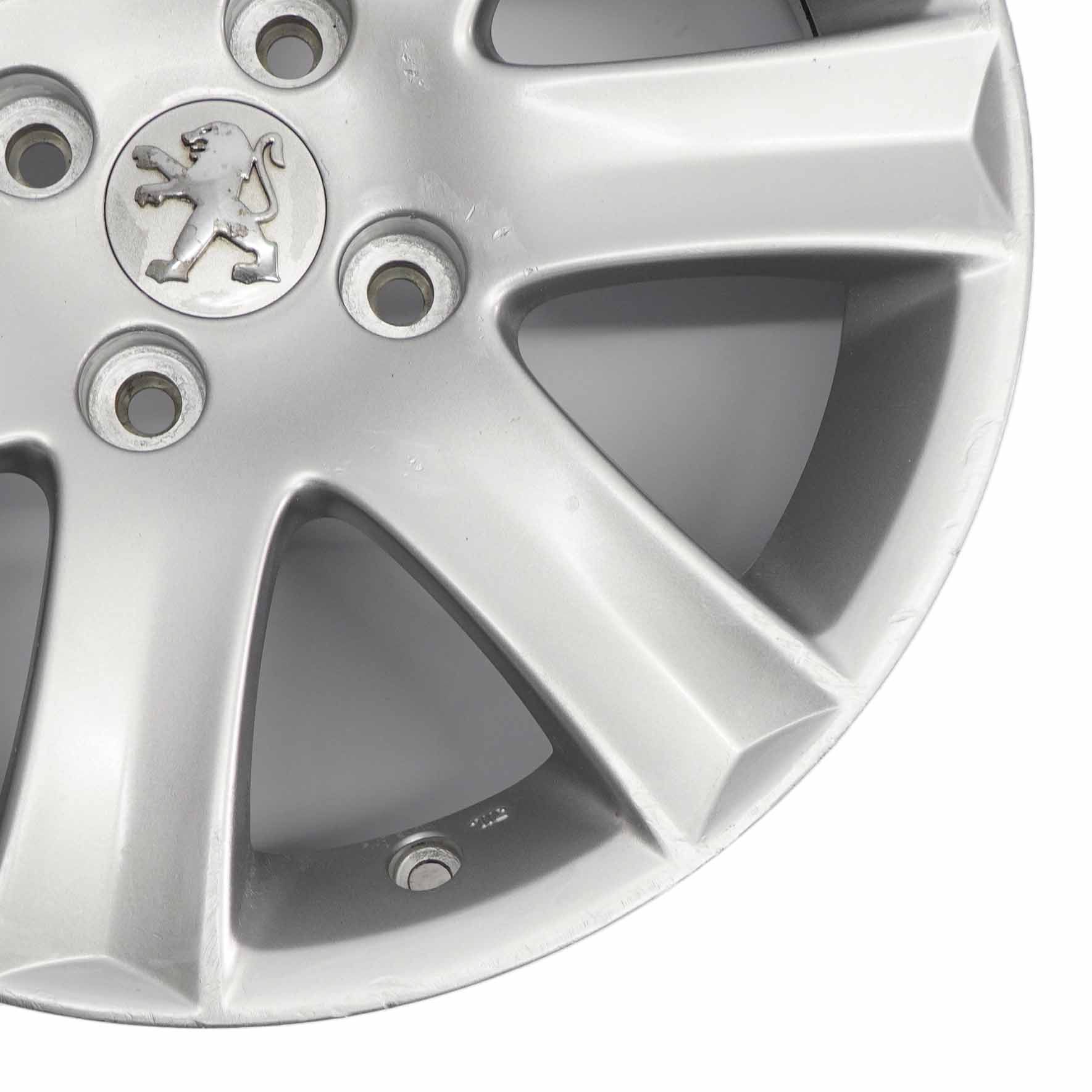 Peugeot 207 Silver Wheel Alloy Rim 16" 6J ET:27 04322X