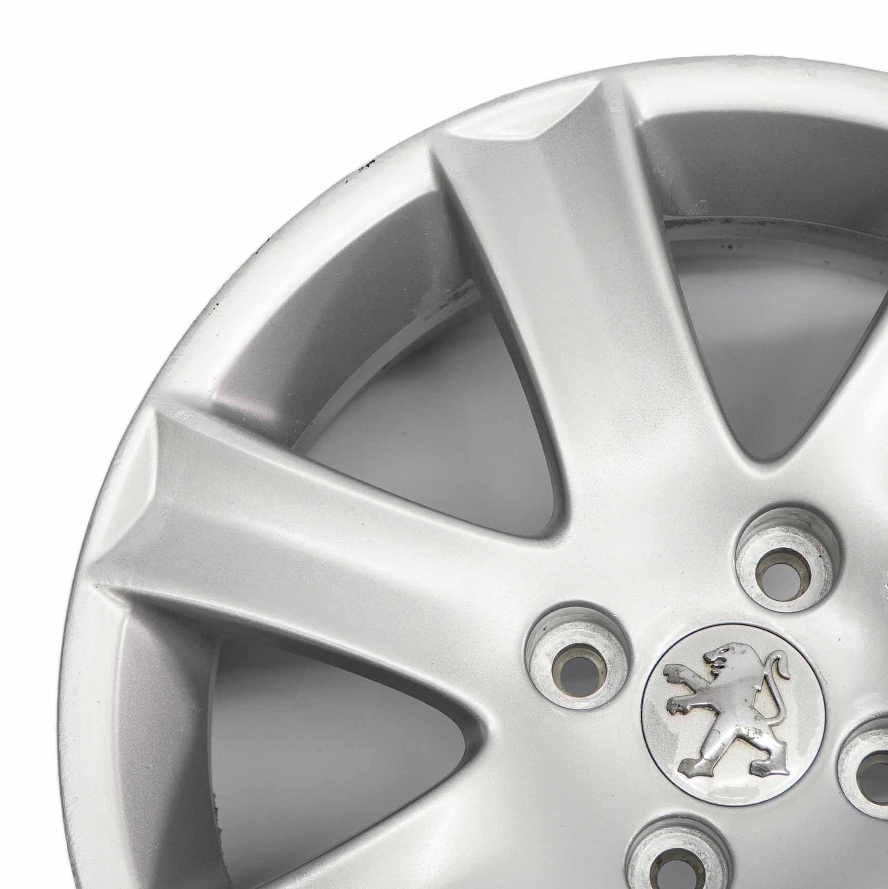 Peugeot 207 Silver Wheel Alloy Rim 16" 6J ET:27 04322X