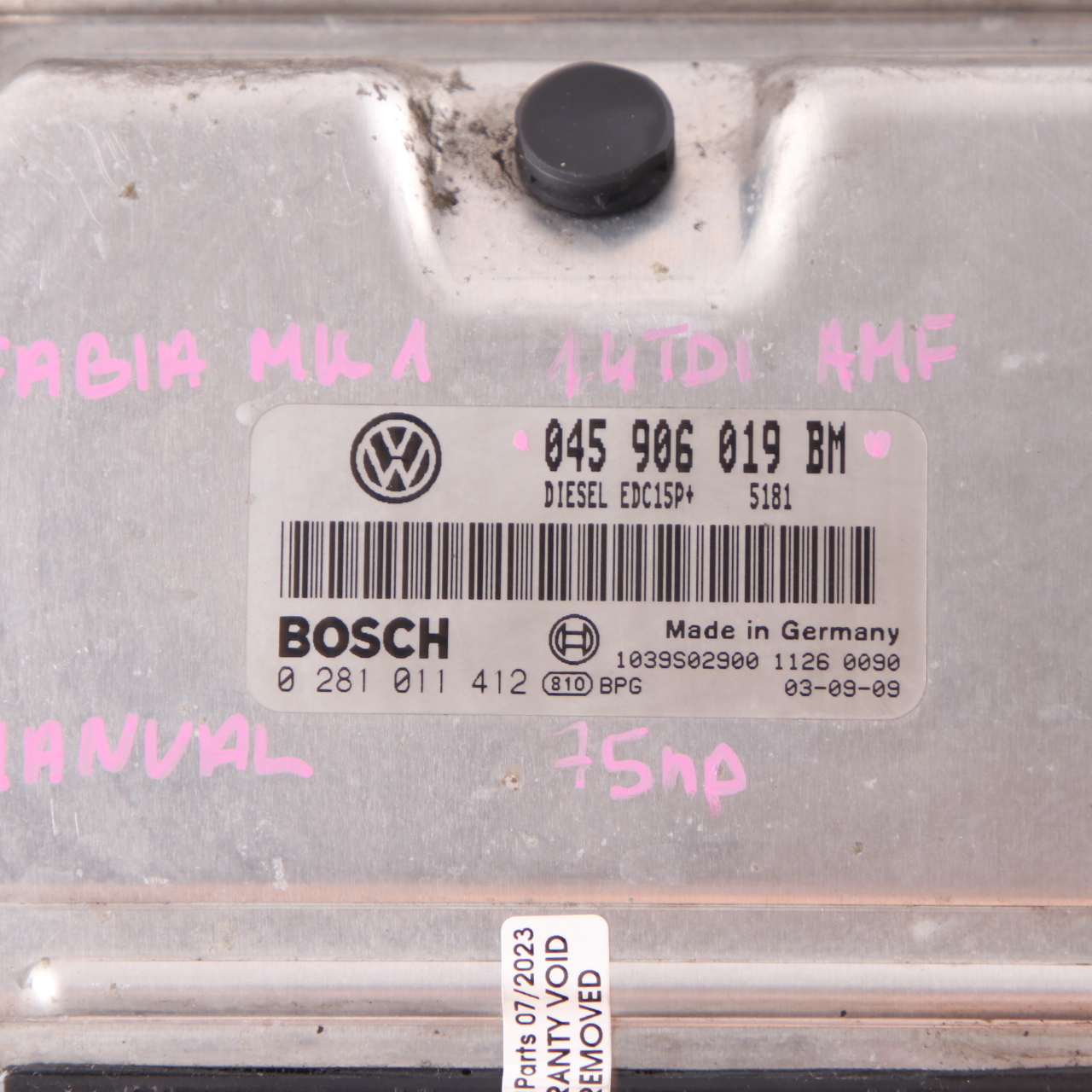 Skoda Fabia MK1 1.4 TDI AMF 75HP Engine Control Unit ECU 045906019BM Manual