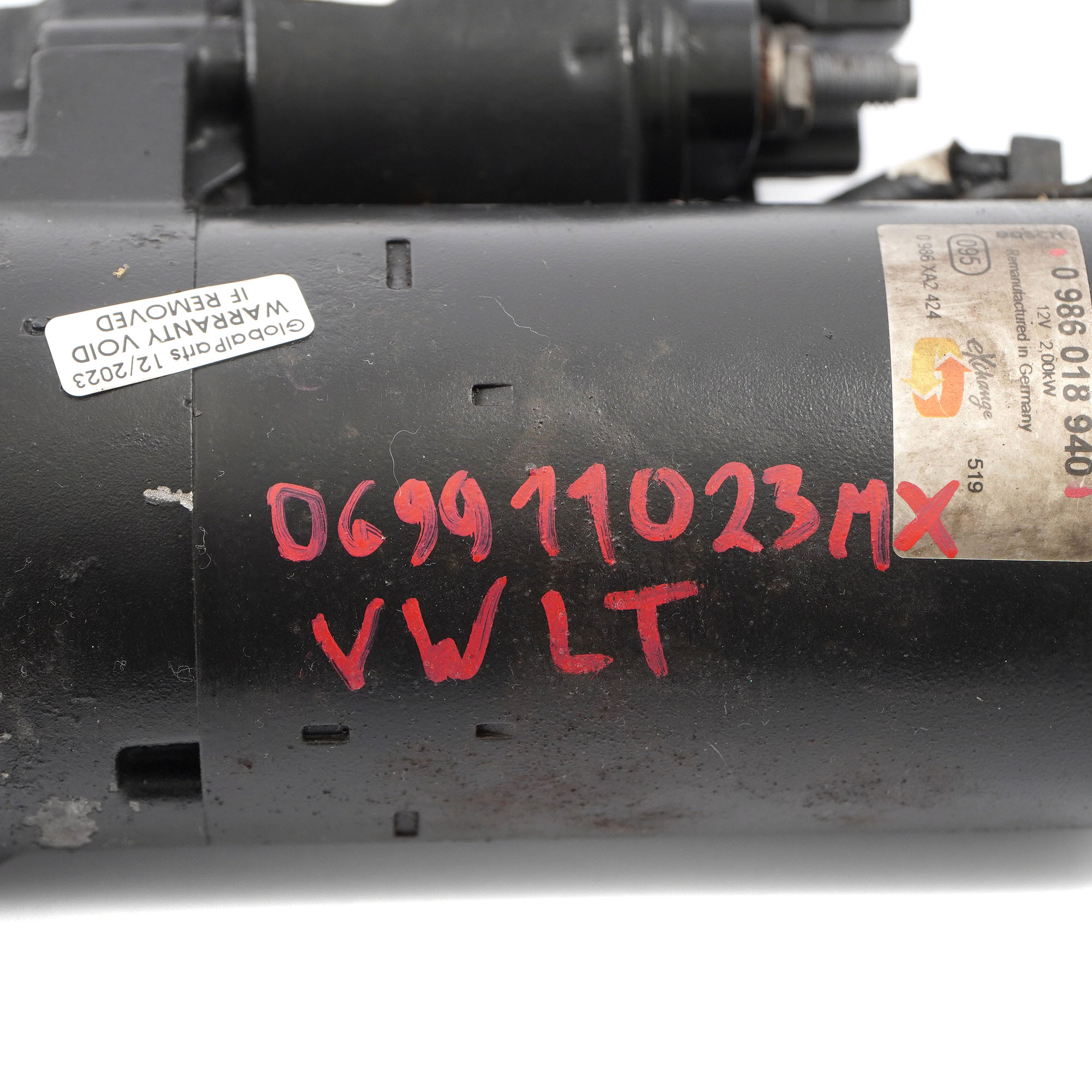 Volkswagen LT 2.5 Touareg 3.0 TDI Diesel Engine Starter Motor 069911023MX