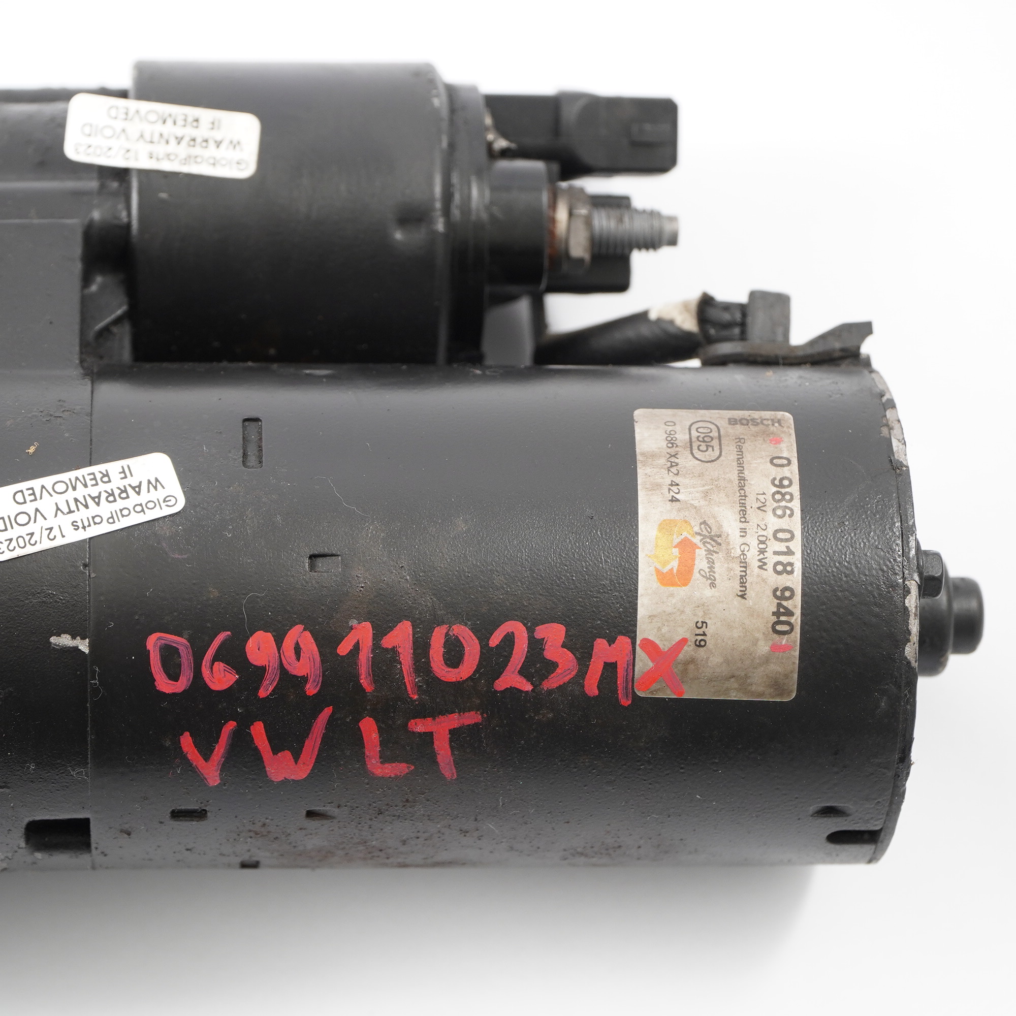 Volkswagen LT 2.5 Touareg 3.0 TDI Diesel Engine Starter Motor 069911023MX