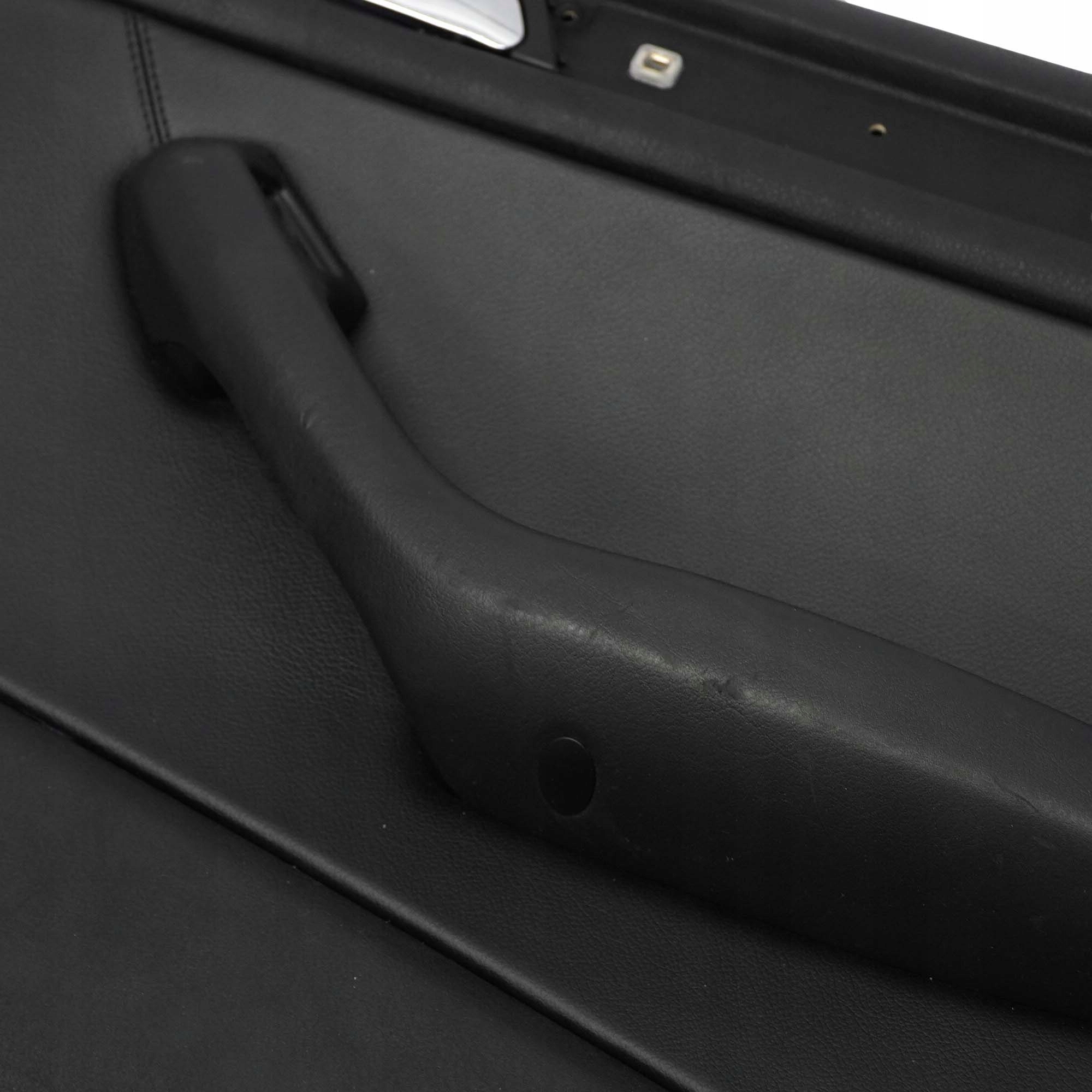 BMW 3 E46 Saloon Rear Right O/S Trim Panel Door Card Leather Montana Black