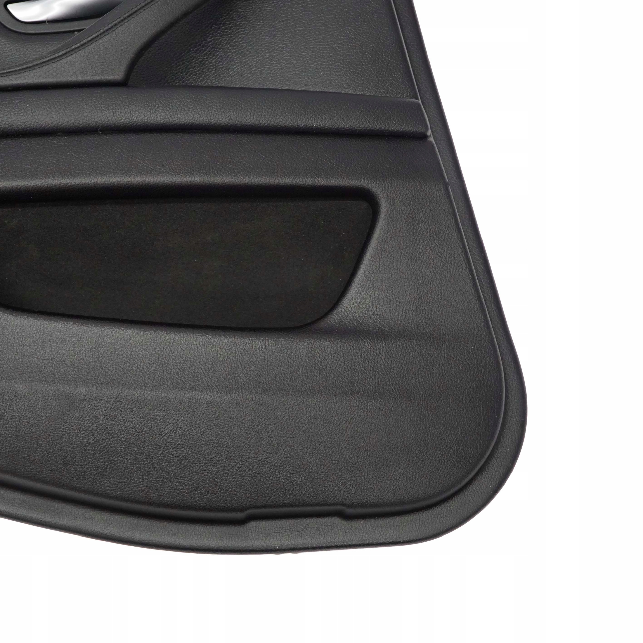 BMW 5 F10 F11 Rear Left N/S Door Card Lining Trim Panel Black Leather