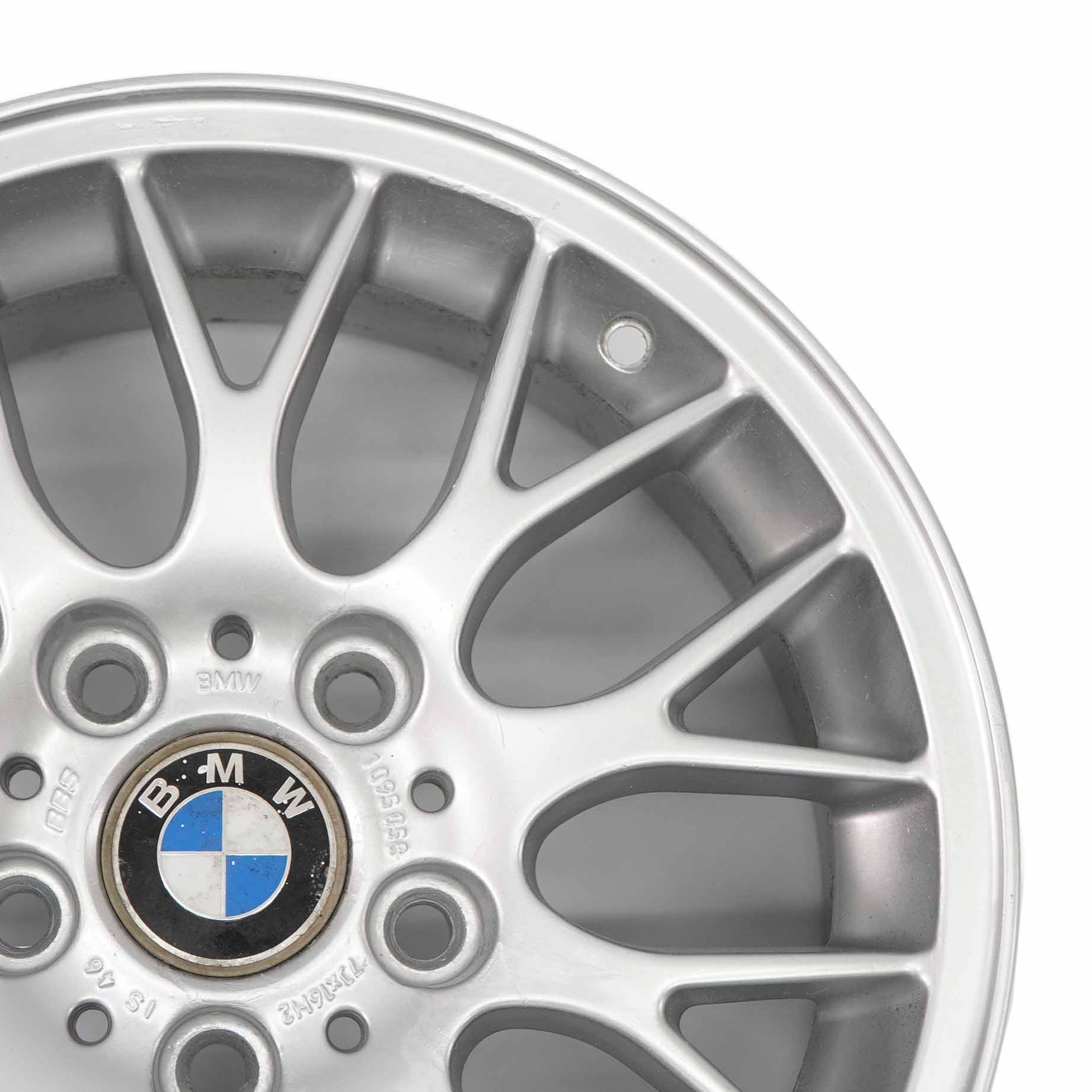 BMW E36 E46 Silver Alloy Wheel Rim 16" Cross Spoke 42 7J ET:46 1095058