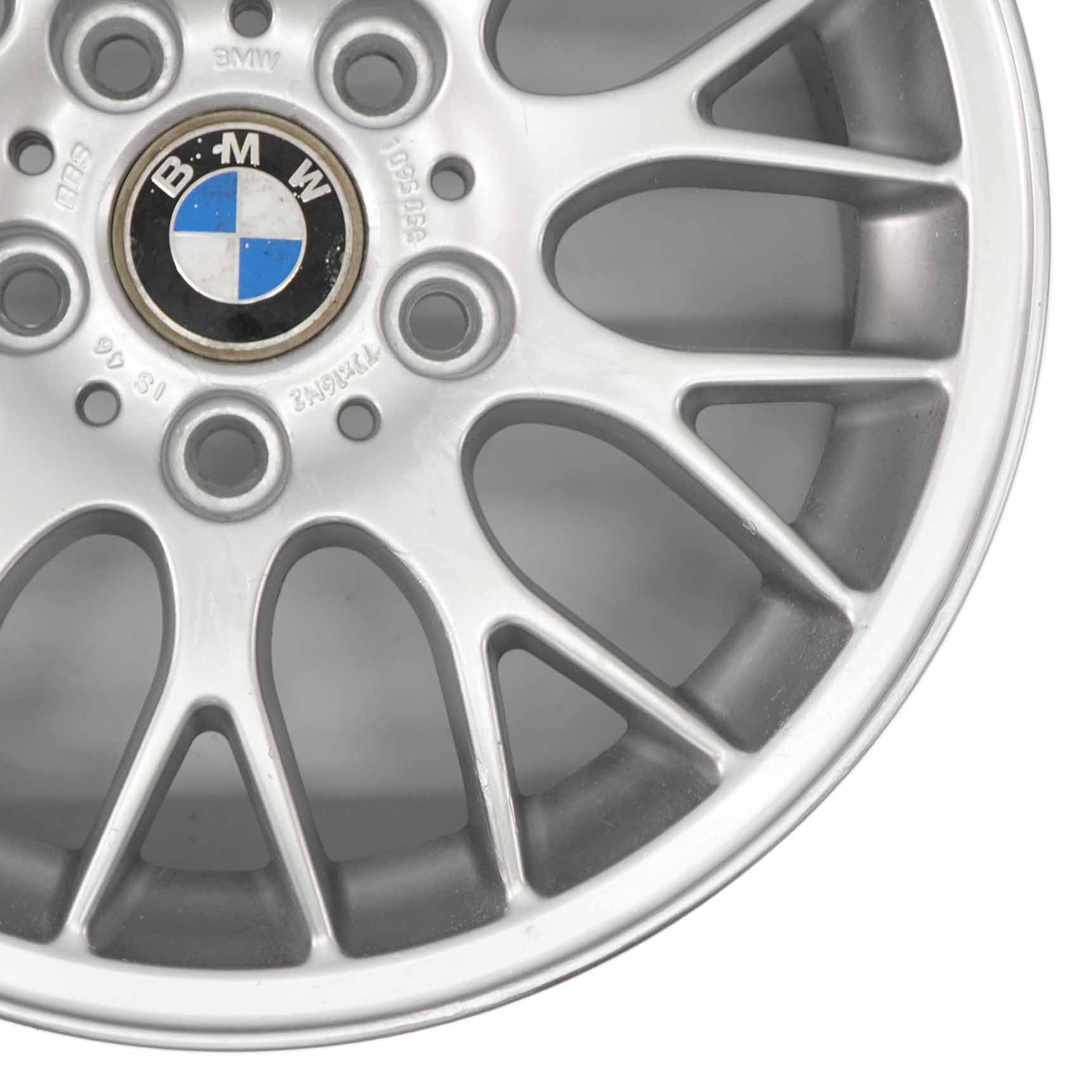 BMW E36 E46 Silver Alloy Wheel Rim 16" Cross Spoke 42 7J ET:46 1095058