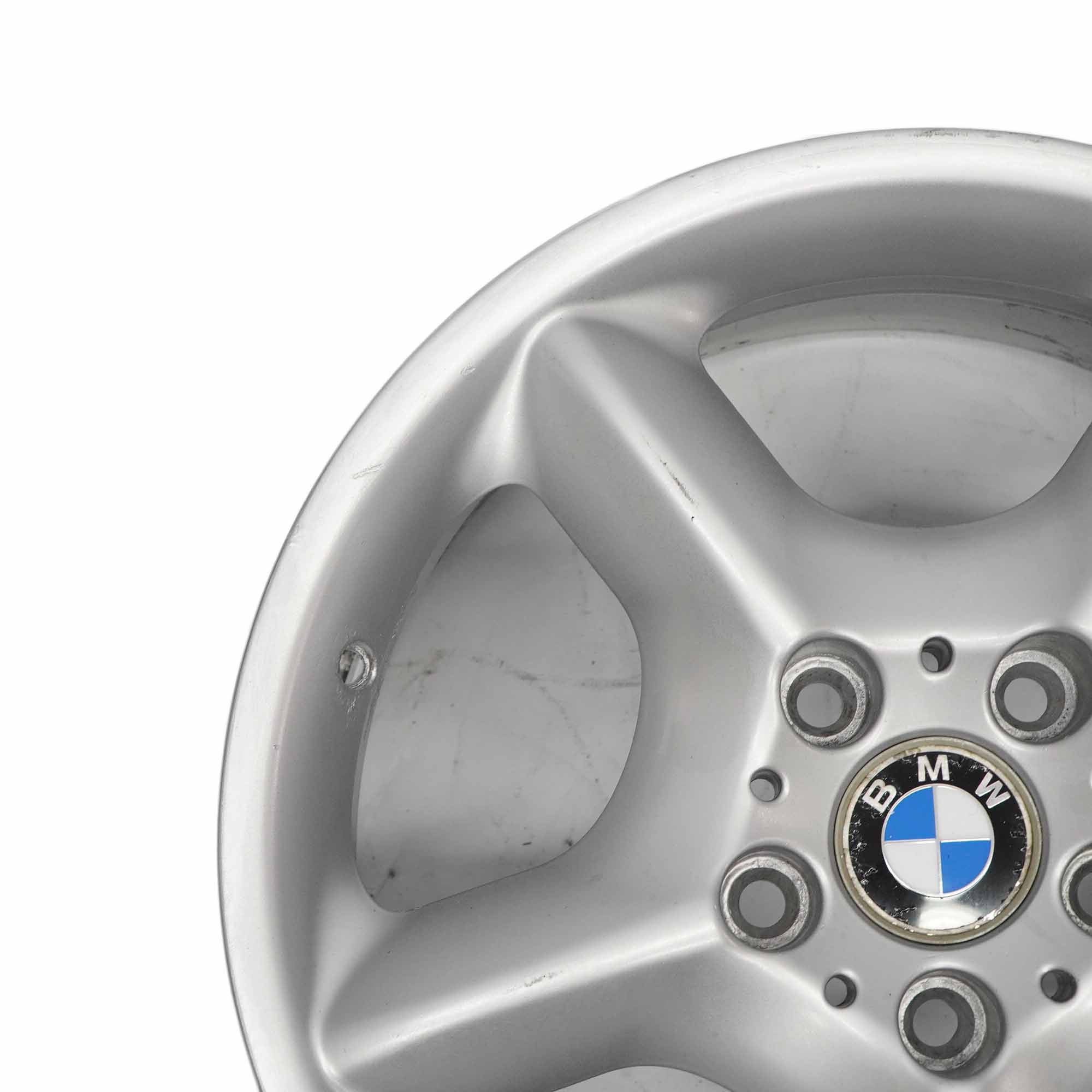 Wheel Rim BMW X5 E53 Silver Alloy 17" Star Spoke 57 7,5J ET:40 1096159