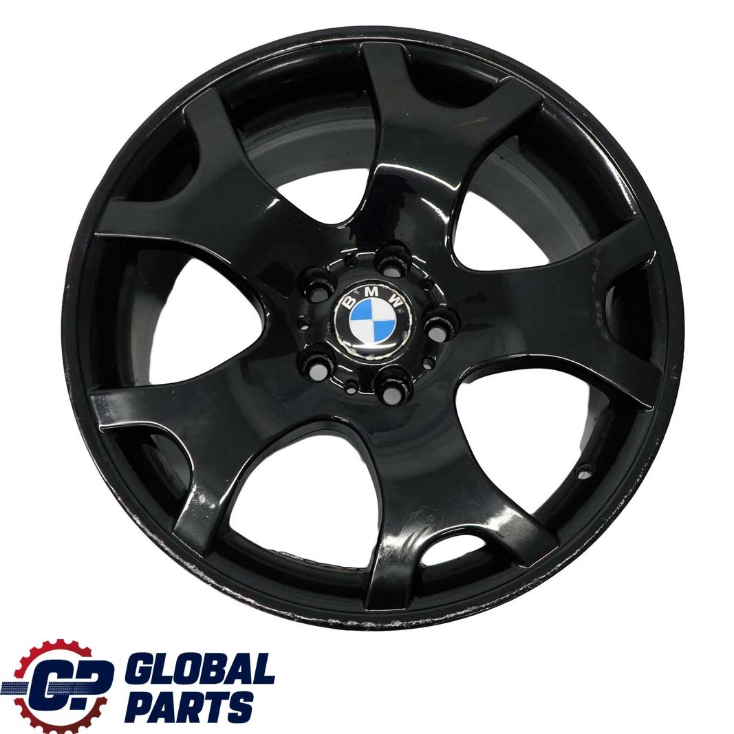 BMW X5 Series E53 Black Rear Wheel Alloy Rim 19" ET:45 10J V Spoke 63 1096228