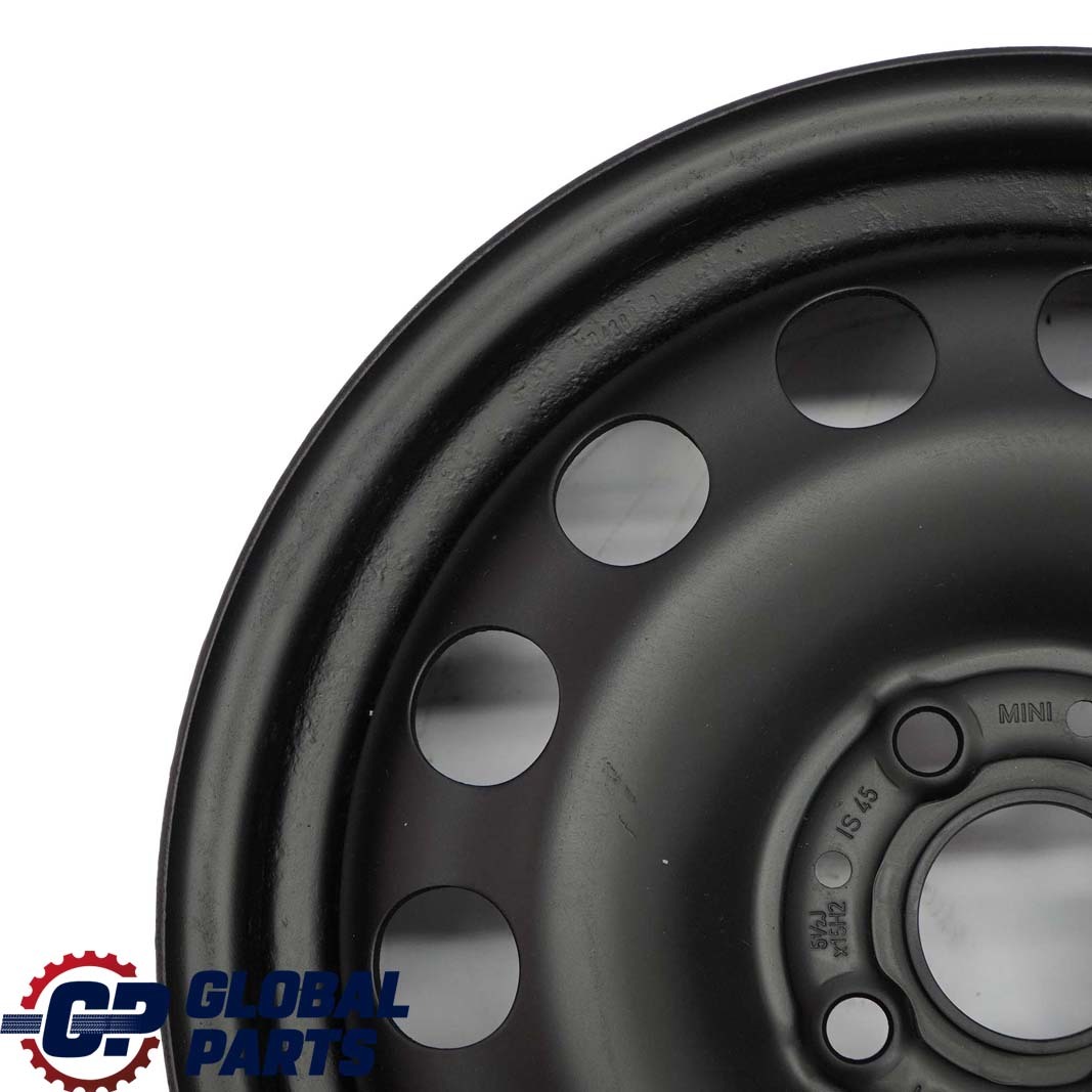 Mini Cooper One R50 R55 R56 R57 Black Steel Wheel Rim 15" ET:45 5,5J 1511414