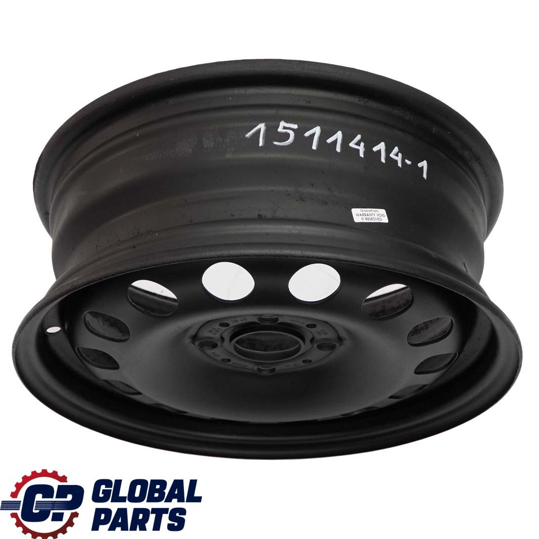 Mini Cooper One R50 R55 R56 R57 Black Steel Wheel Rim 15" ET:45 5,5J 1511414