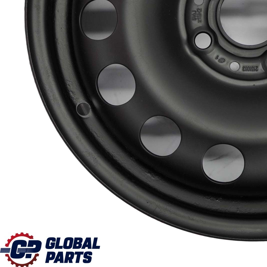 Mini Cooper One R50 R55 R56 R57 Black Steel Wheel Rim 15" ET:45 5,5J 1511414