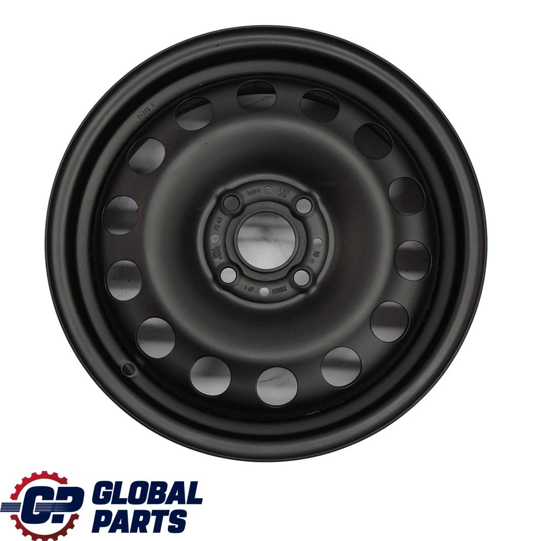 Mini Cooper One R50 R55 R56 R57 Black Steel Wheel Rim 15" 5,5J ET:45 1511414