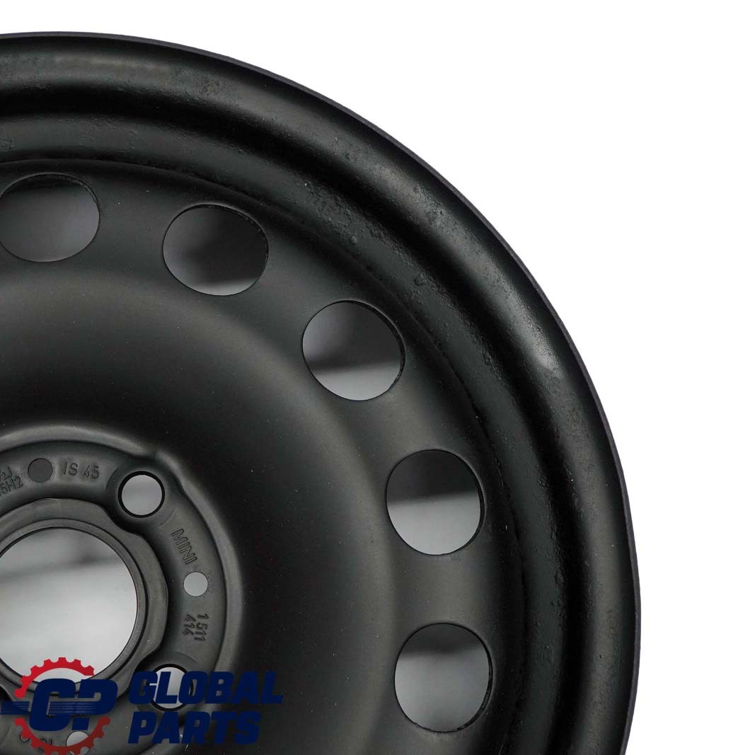 Mini Cooper One R50 R55 R56 R57 Black Steel Wheel Rim 15" ET:45  5,5J 1511414