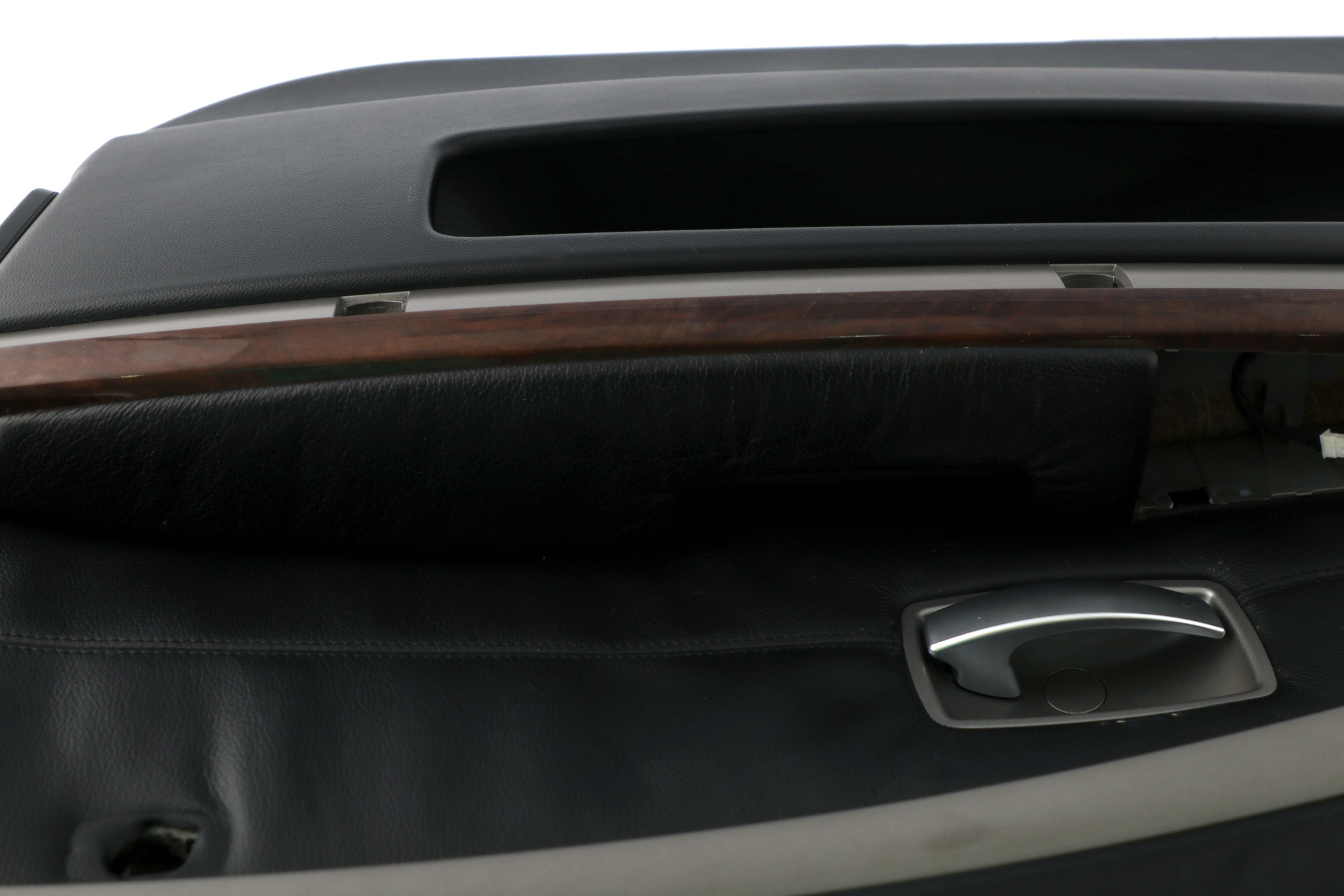 BMW 7 SERIES E65 E66 Door Card Lining Trim Panel Black Leather Front Right O/S