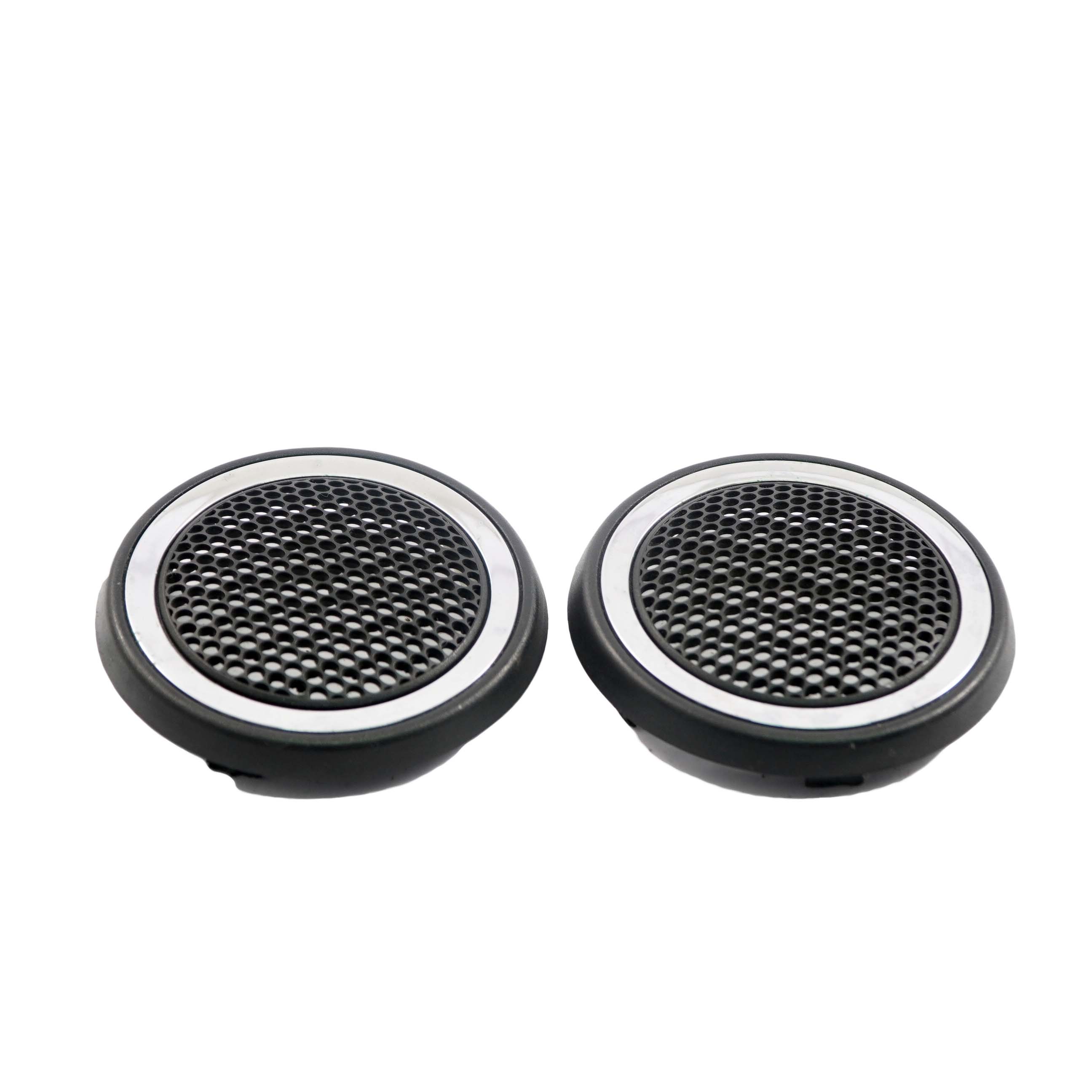 Mini R57 Rear Left Right Lateral Trim Panel HiFi Tweeter Cover Chrome Set