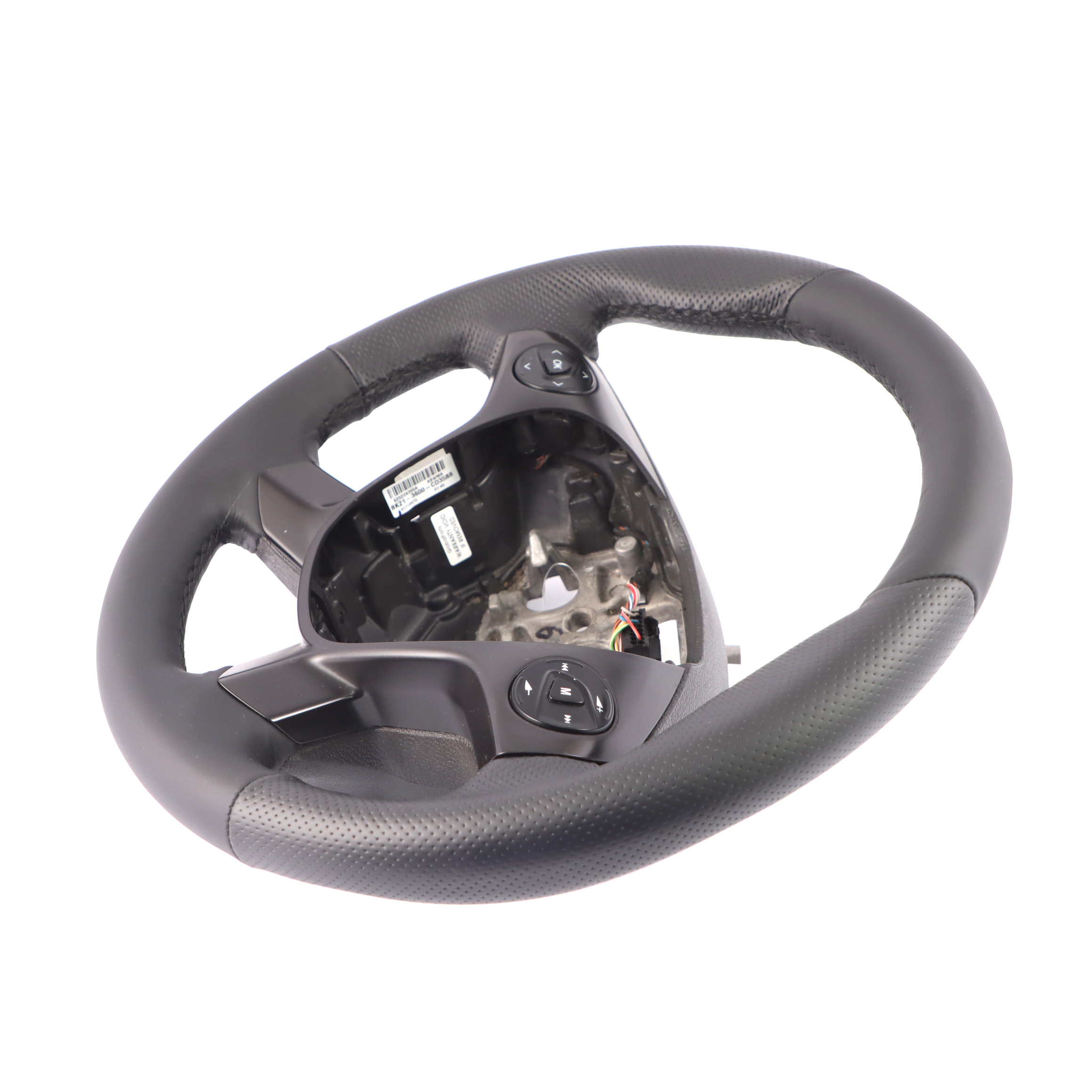 Ford Transit Mk8 NEW Black Leather Steering Wheel Multifunction BK213600CD35B8