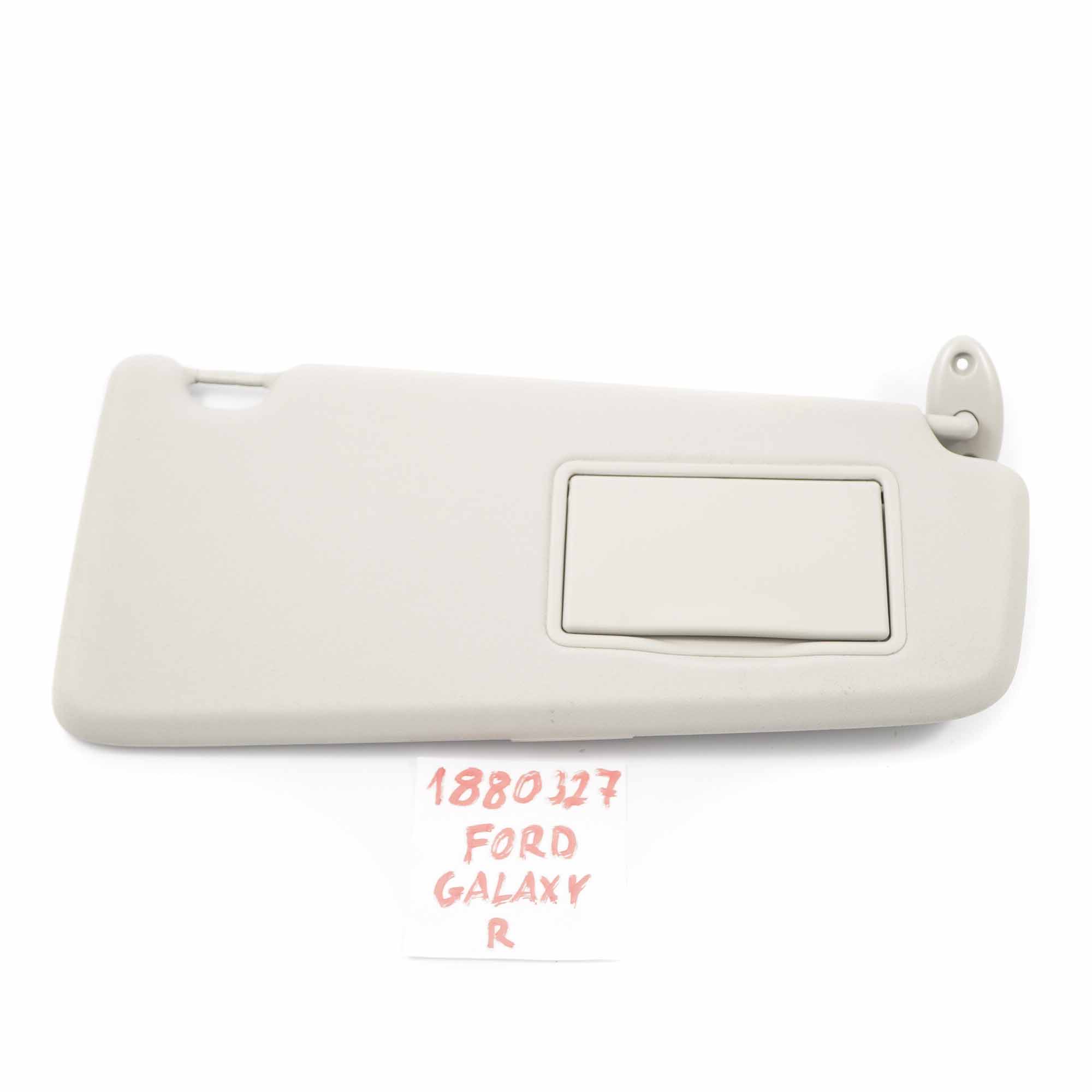 Ford Galaxy MK3 Sun Visor Cover Mirror Trim Right O/S Panel Grey 1880327