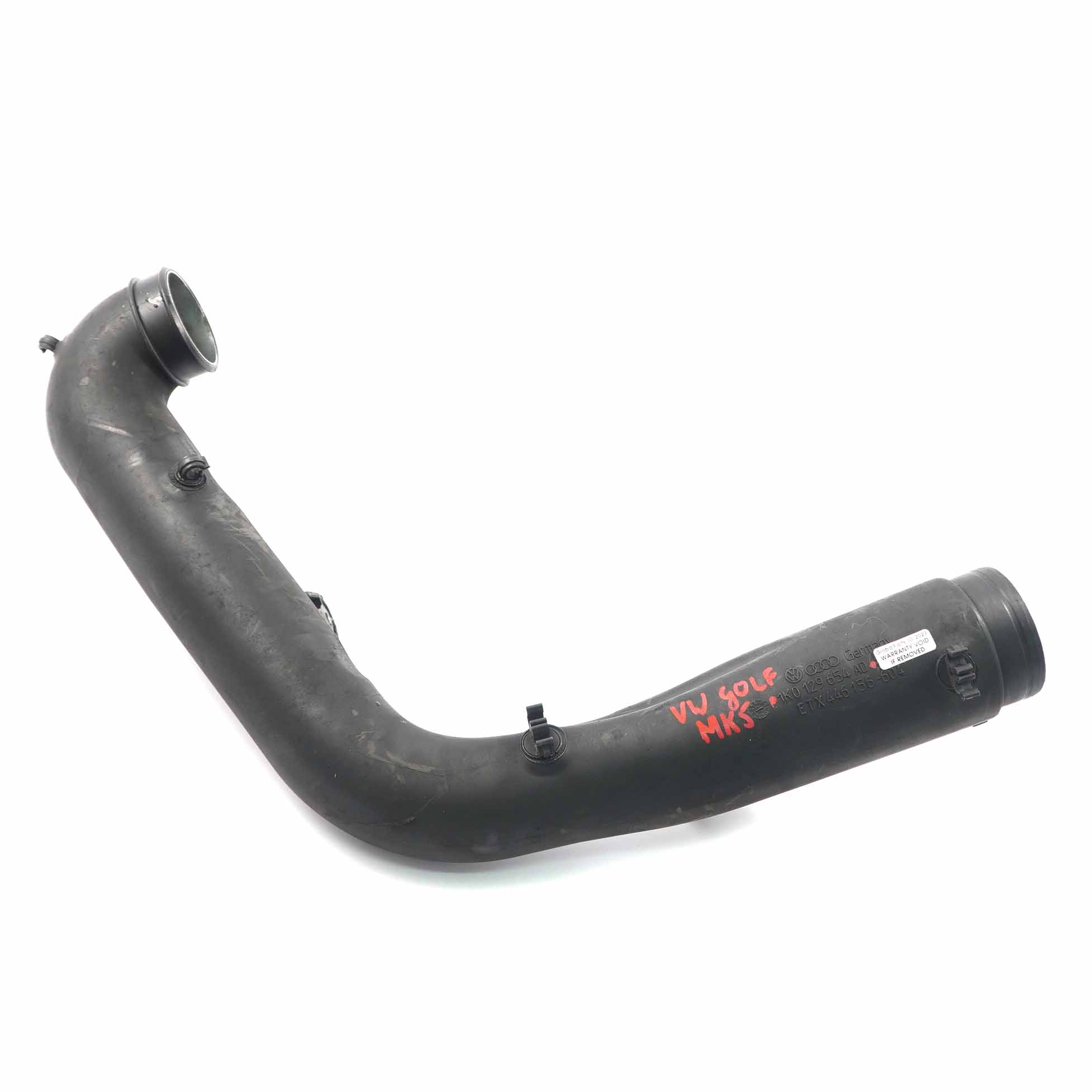 VW Golf MK5 1.9 TDI Charge Pipe Intercooler Pipe Air Intake Hose 1K0129654AD