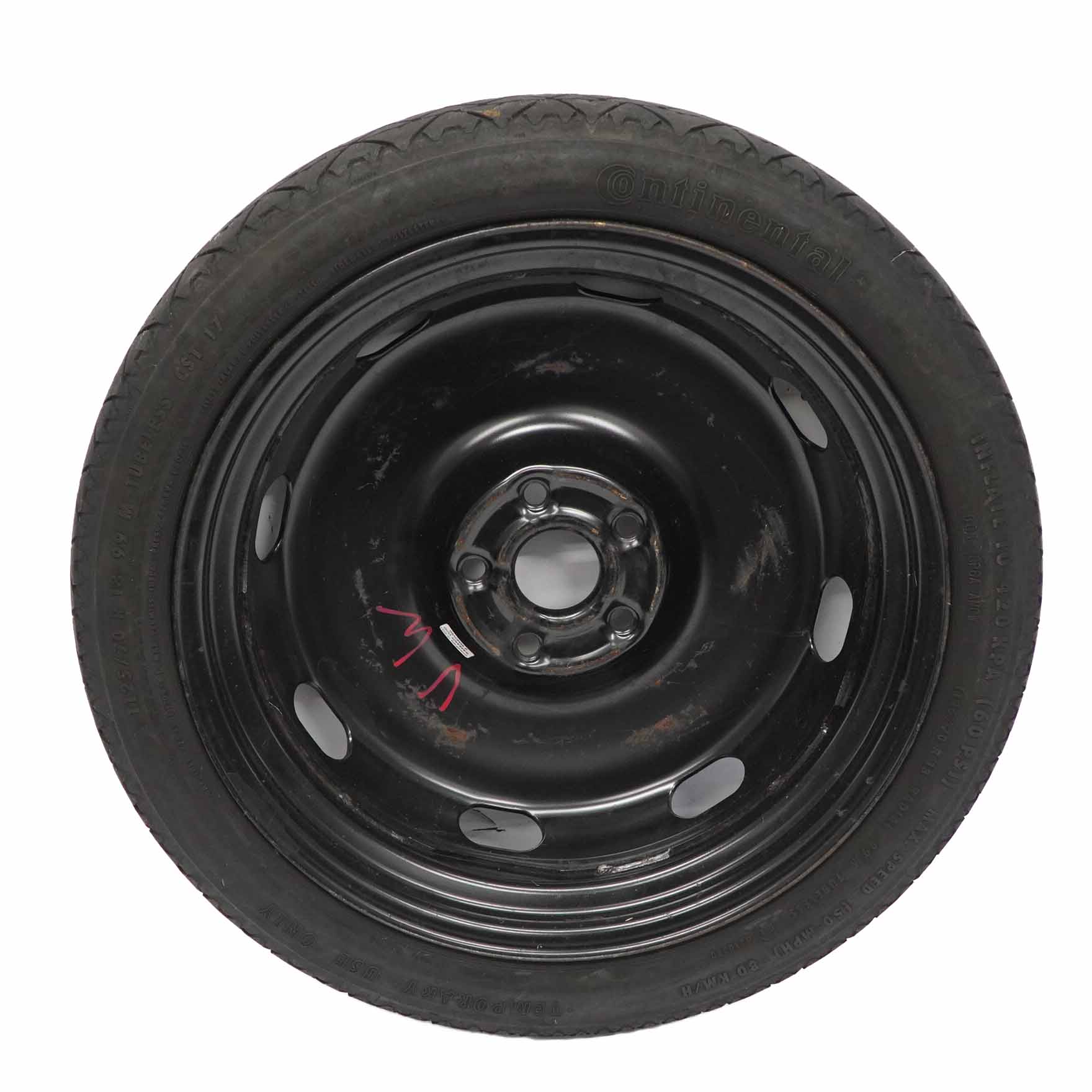 VW Volkswagen Golf VI Compact Spare Wheel Steel R18 3,5J Tyre 125/70 1K0601027AP