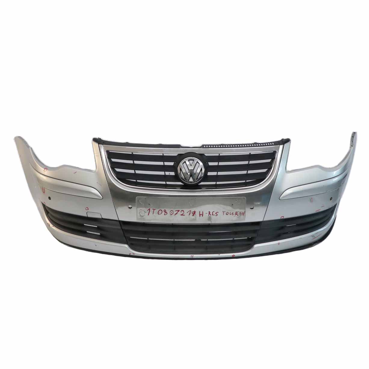 Volkswagen VW Touran 1T Bumper Front Trim Cover Reflex Silver Metallic - LA7W