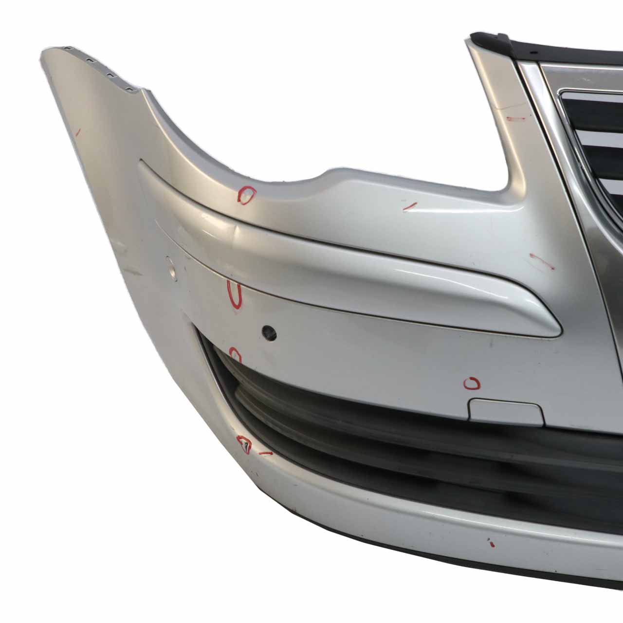 Volkswagen VW Touran 1T Bumper Front Trim Cover Reflex Silver Metallic - LA7W