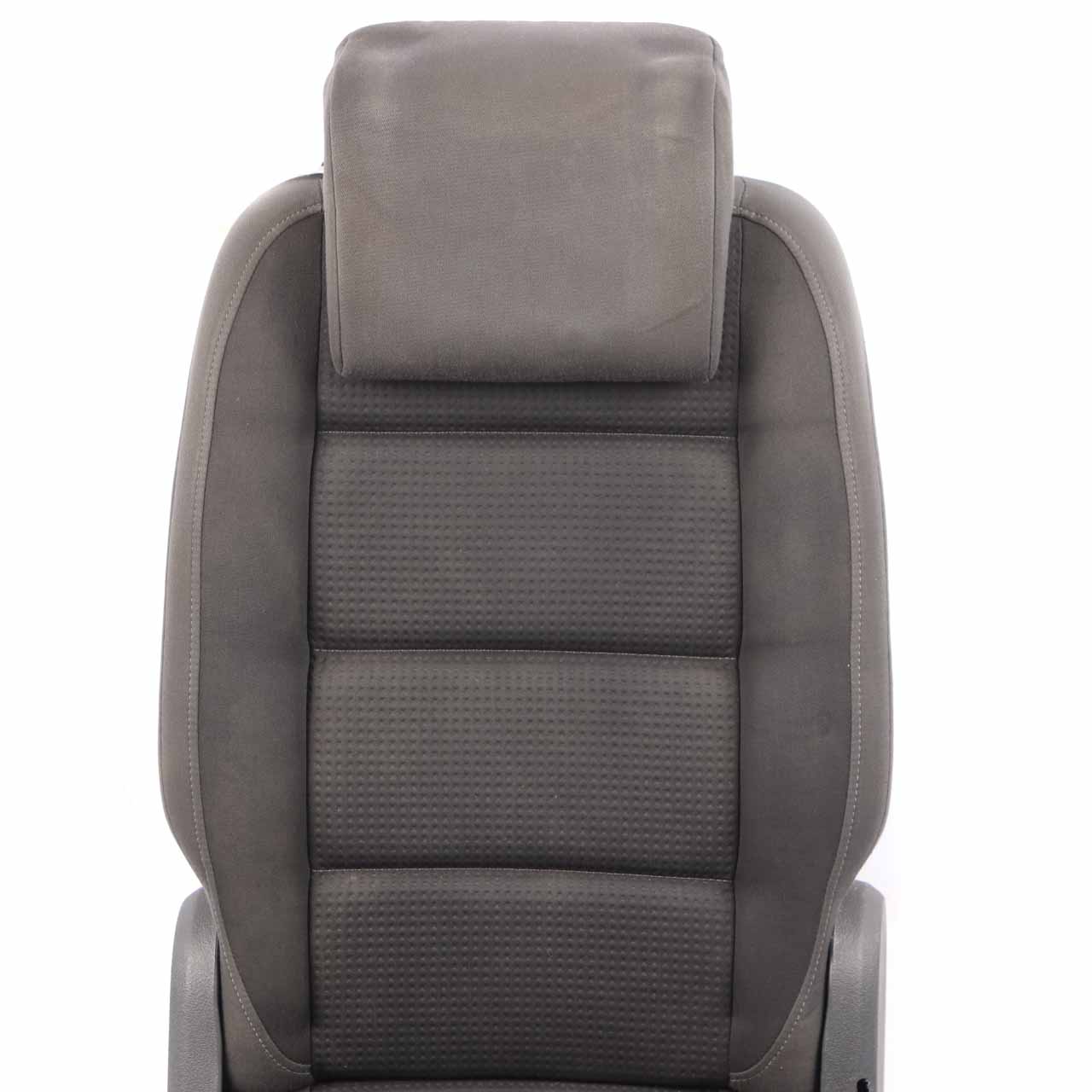 Volkswagen VW Touran MK1 2nd Row Middle Seat Cloth Black Grey Fabric