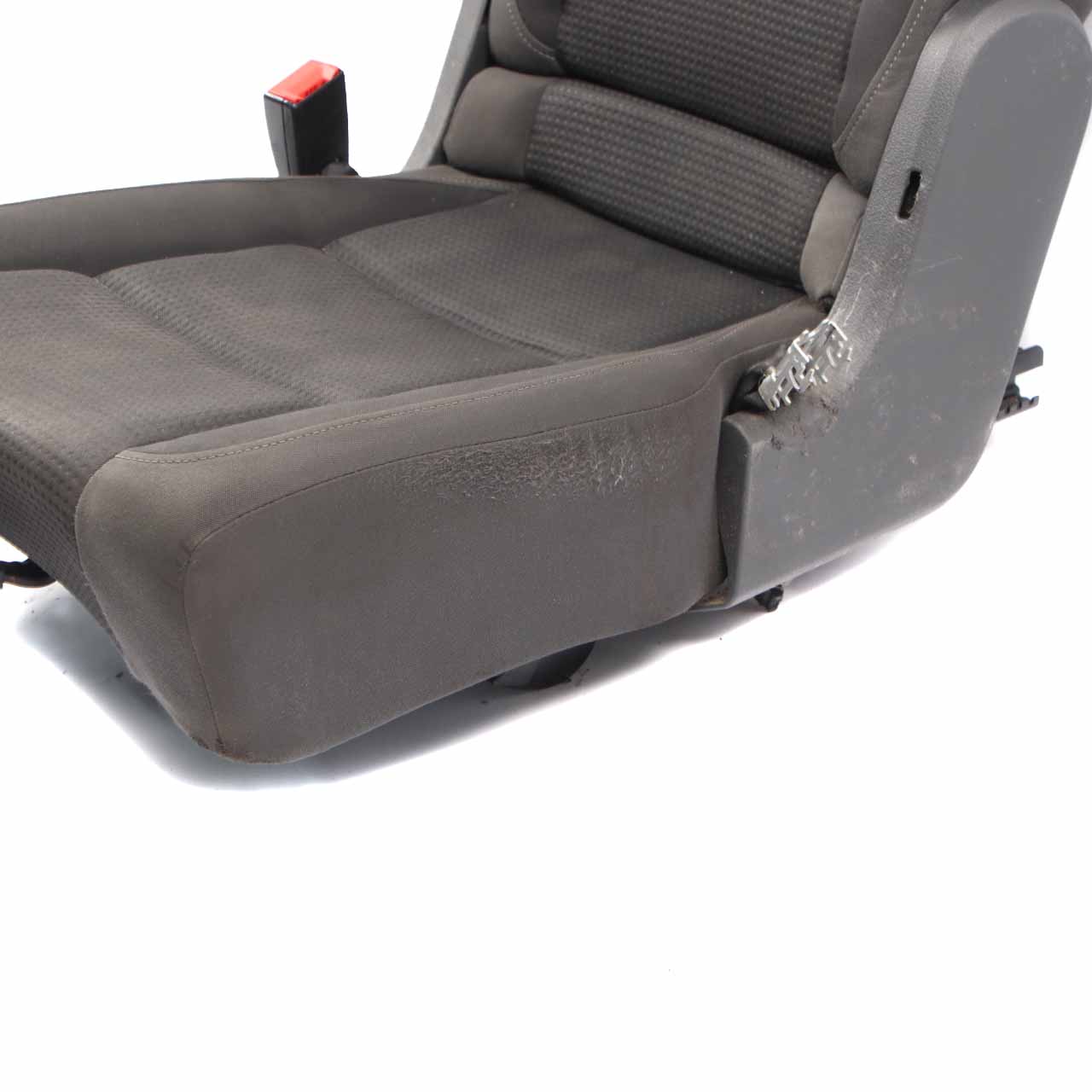 Volkswagen VW Touran MK1 2nd Row Middle Seat Cloth Black Grey Fabric