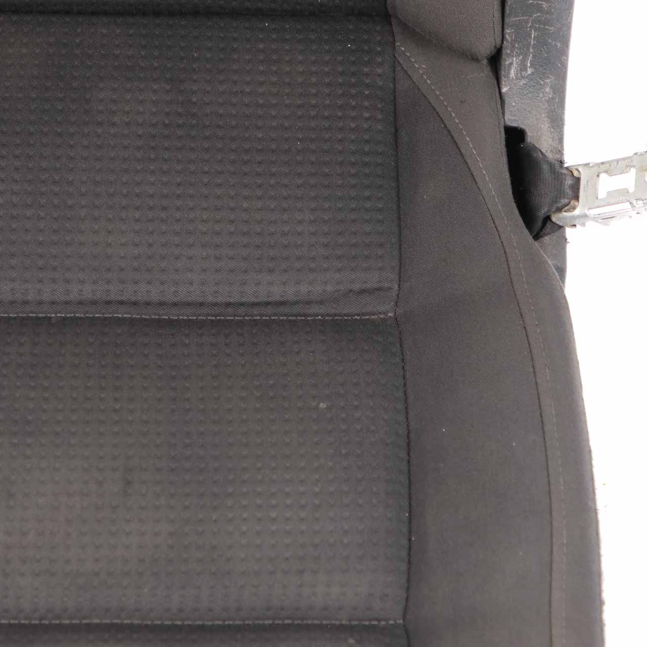 Volkswagen VW Touran MK1 2nd Row Middle Seat Cloth Black Grey Fabric