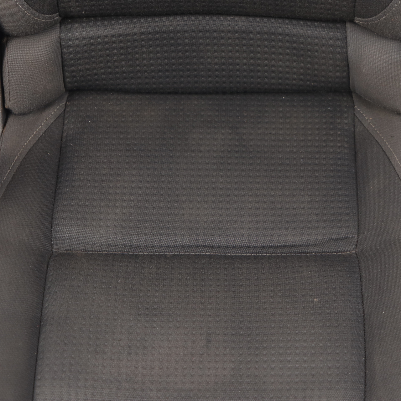 Volkswagen VW Touran MK1 2nd Row Middle Seat Cloth Black Grey Fabric