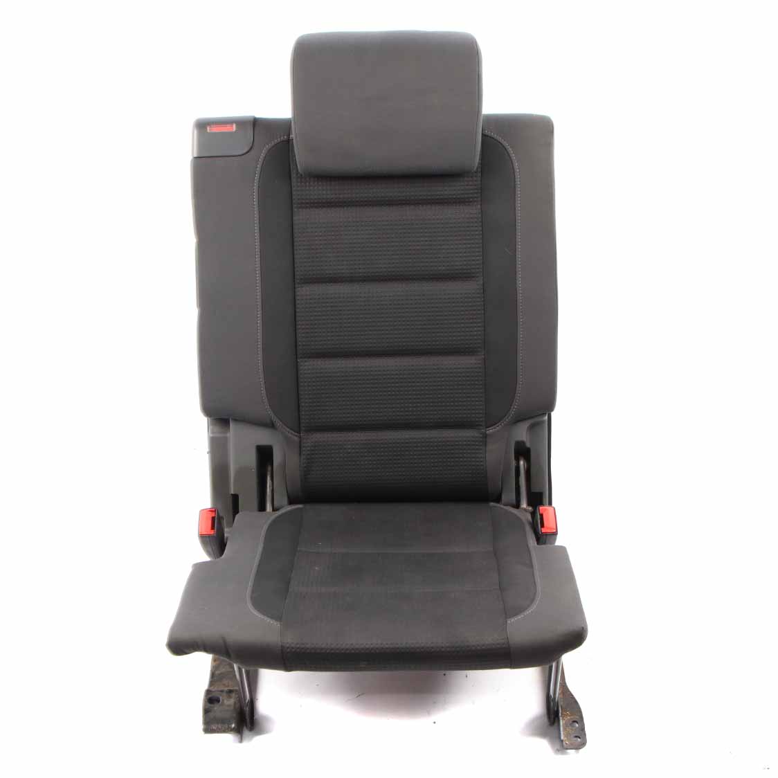 Volkswagen VW Touran MK1 3nd Row Right O/S Seat Cloth Black Grey Fabric