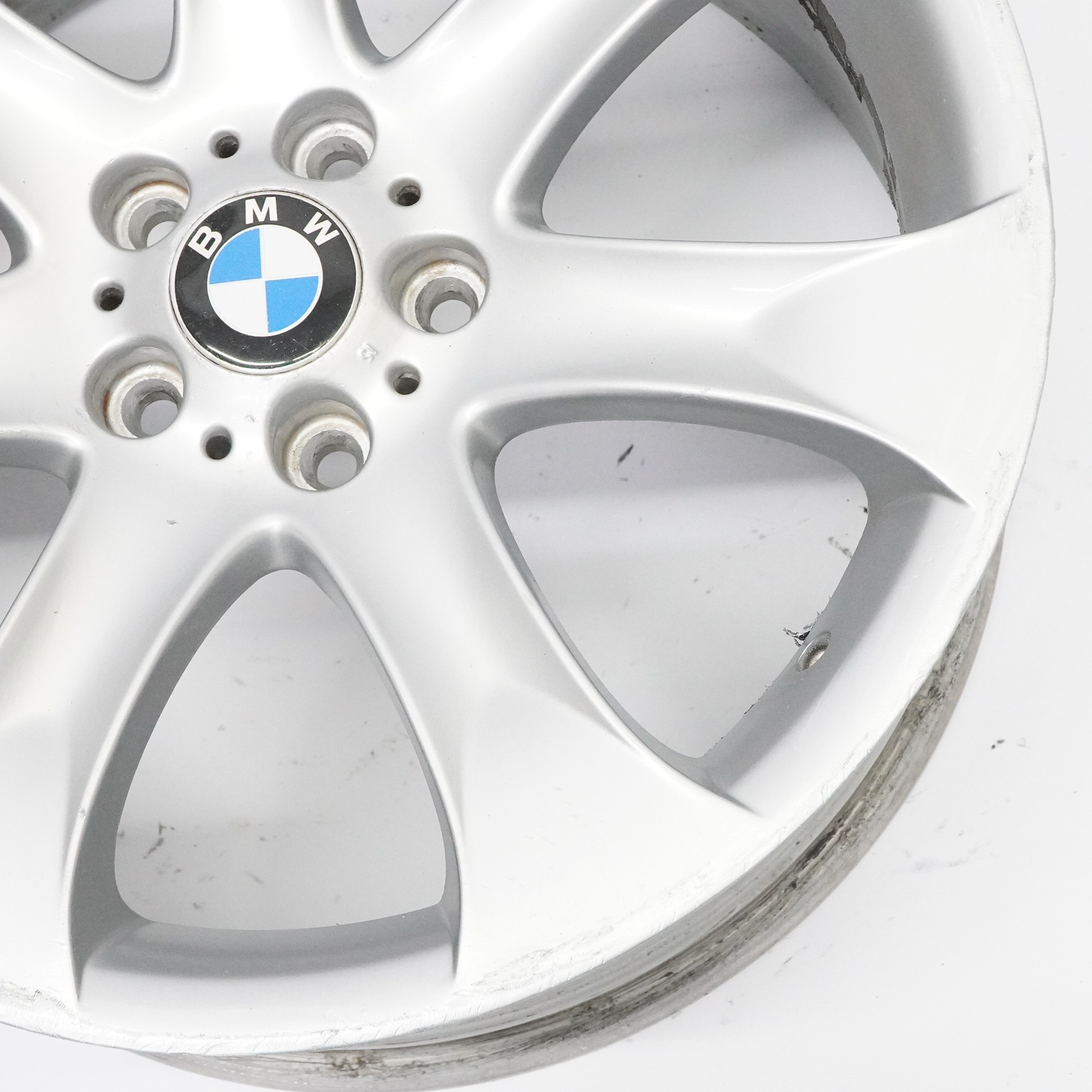 BMW X5 E53 Front Silver Alloy Wheel Rim 20" ET:45 9,5J V-Spoke 168 6766068