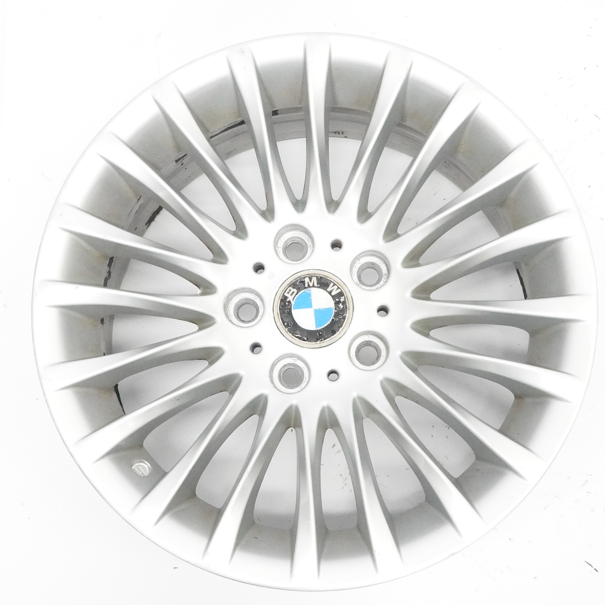 BMW E90 E91 Silver Alloy Wheel Rim 17" ET:34 8J Spider Spoke 187 6768969