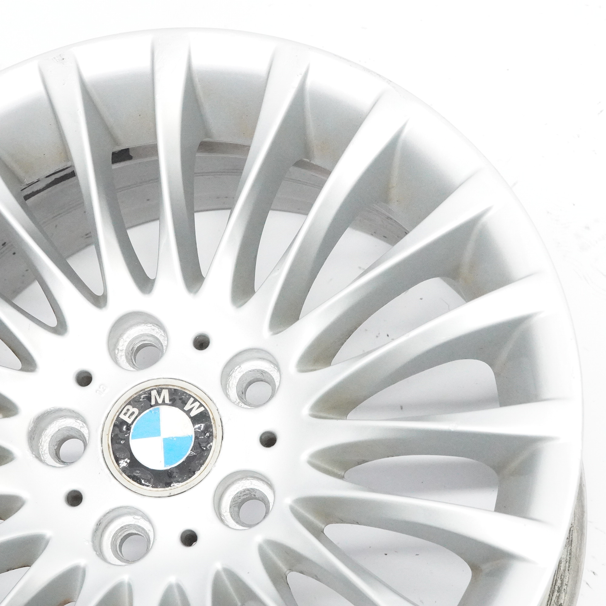 BMW E90 E91 Silver Alloy Wheel Rim 17" ET:34 8J Spider Spoke 187 6768969