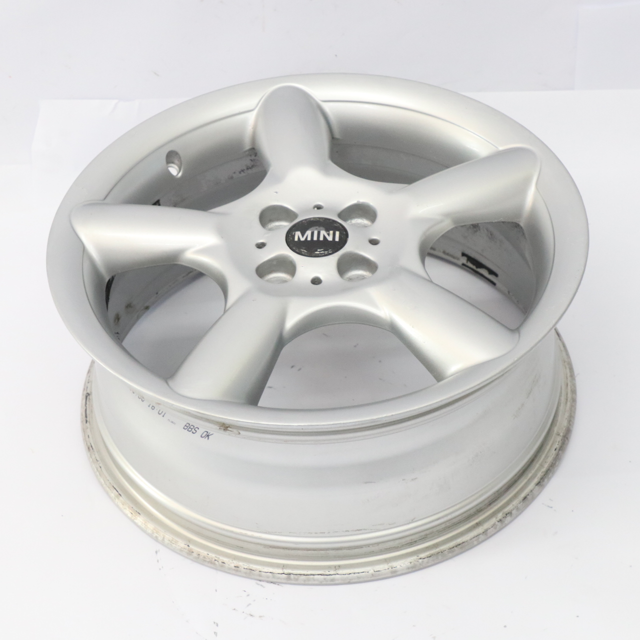 Mini Cooper R50 R55 R56 Silver Wheel Alloy Rim 17" 7J 5 Star Pace Spoke 110