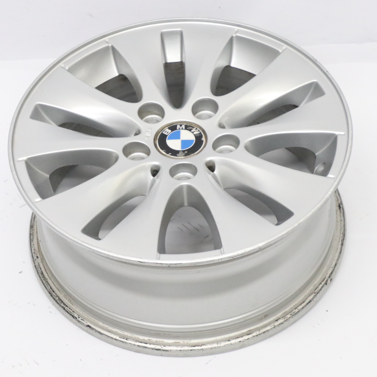 BMW E81 E87 Silver Alloy Wheel Rim 16" V-spoke 229 ET:42 6,5J 6779786