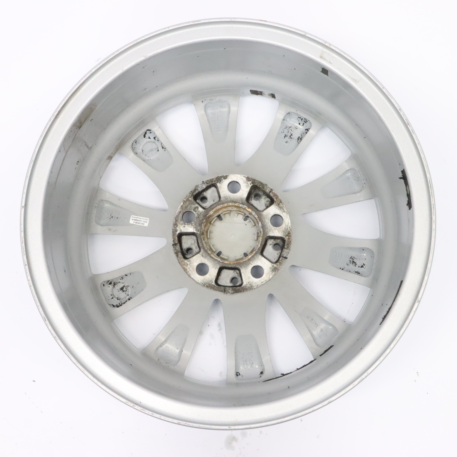 BMW F30 F31 F32 Silver Alloy Wheel Rim 17" V Spoke 413 7,5J ET:37 6796240