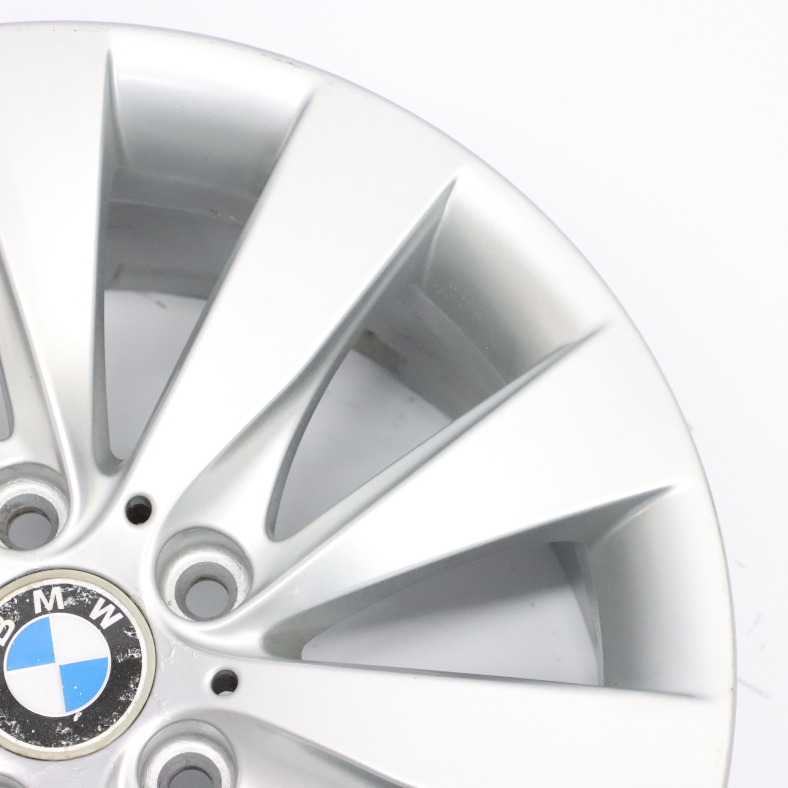 BMW F30 F31 F32 Silver Alloy Wheel Rim 17" V Spoke 413 7,5J ET:37 6796240