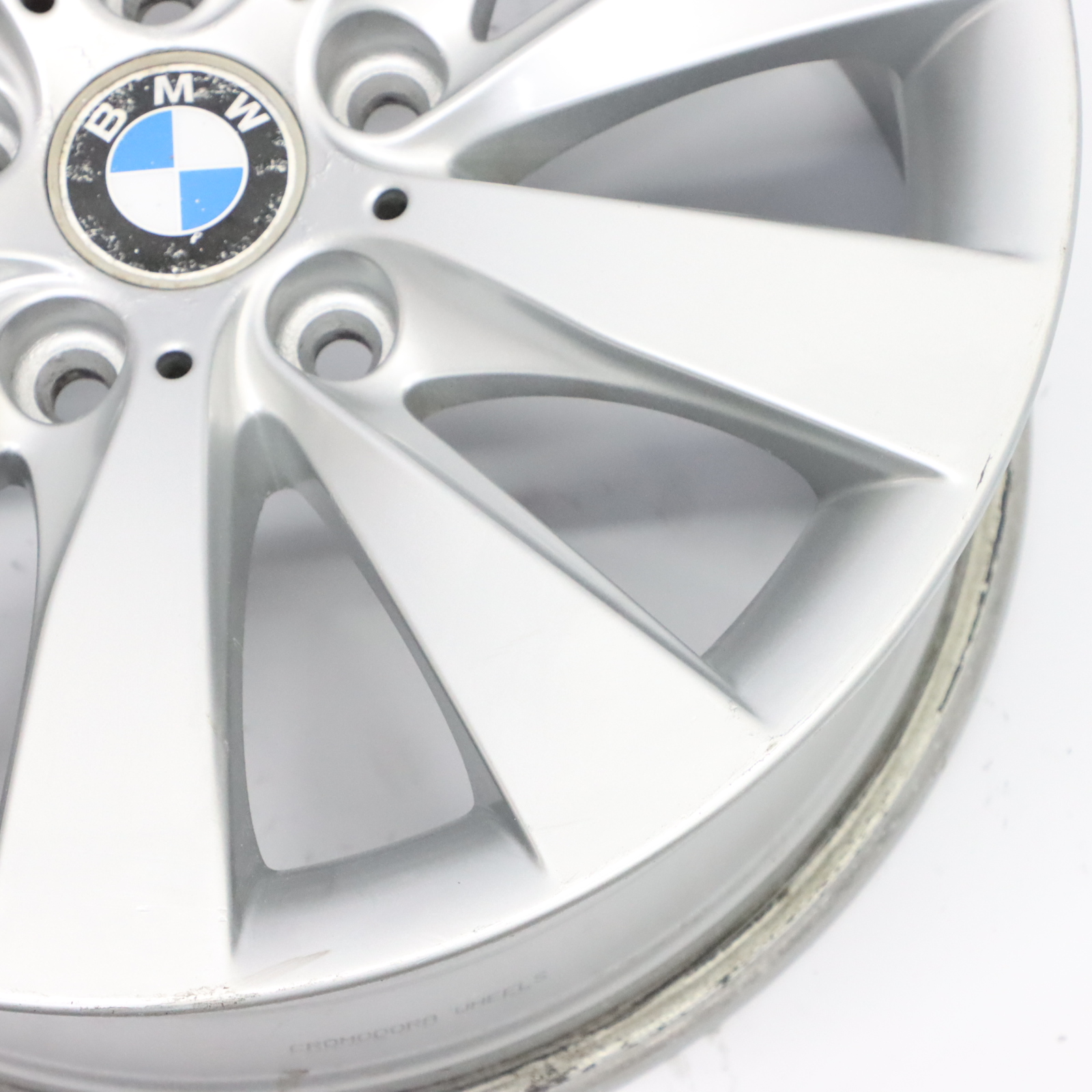 BMW F30 F31 F32 Silver Alloy Wheel Rim 17" V Spoke 413 7,5J ET:37 6796240